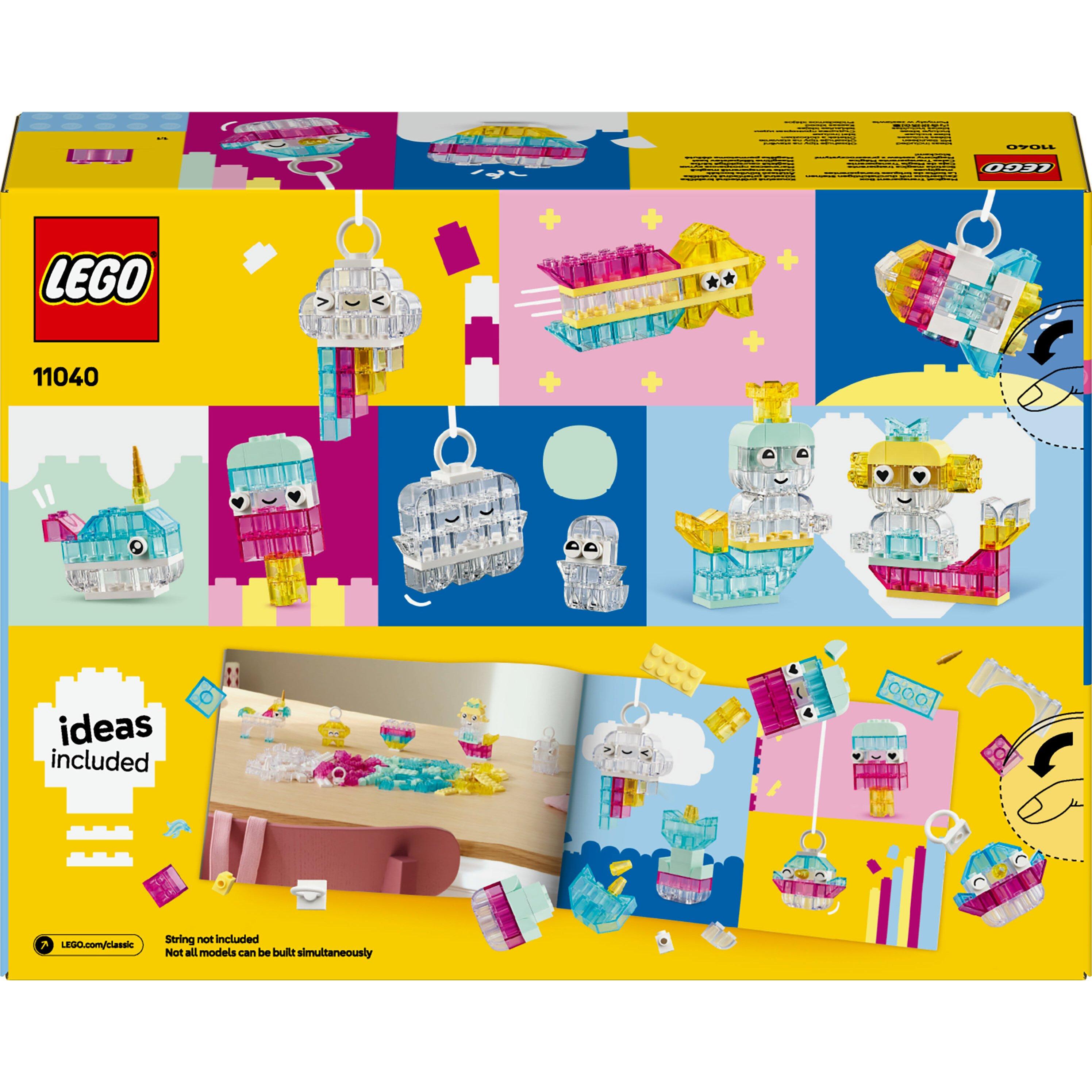 Voir la diapositive 8 : LEGO Classic 11040 La Boîte de Briques Transparentes Magiques - Jeu de construction 5 ans