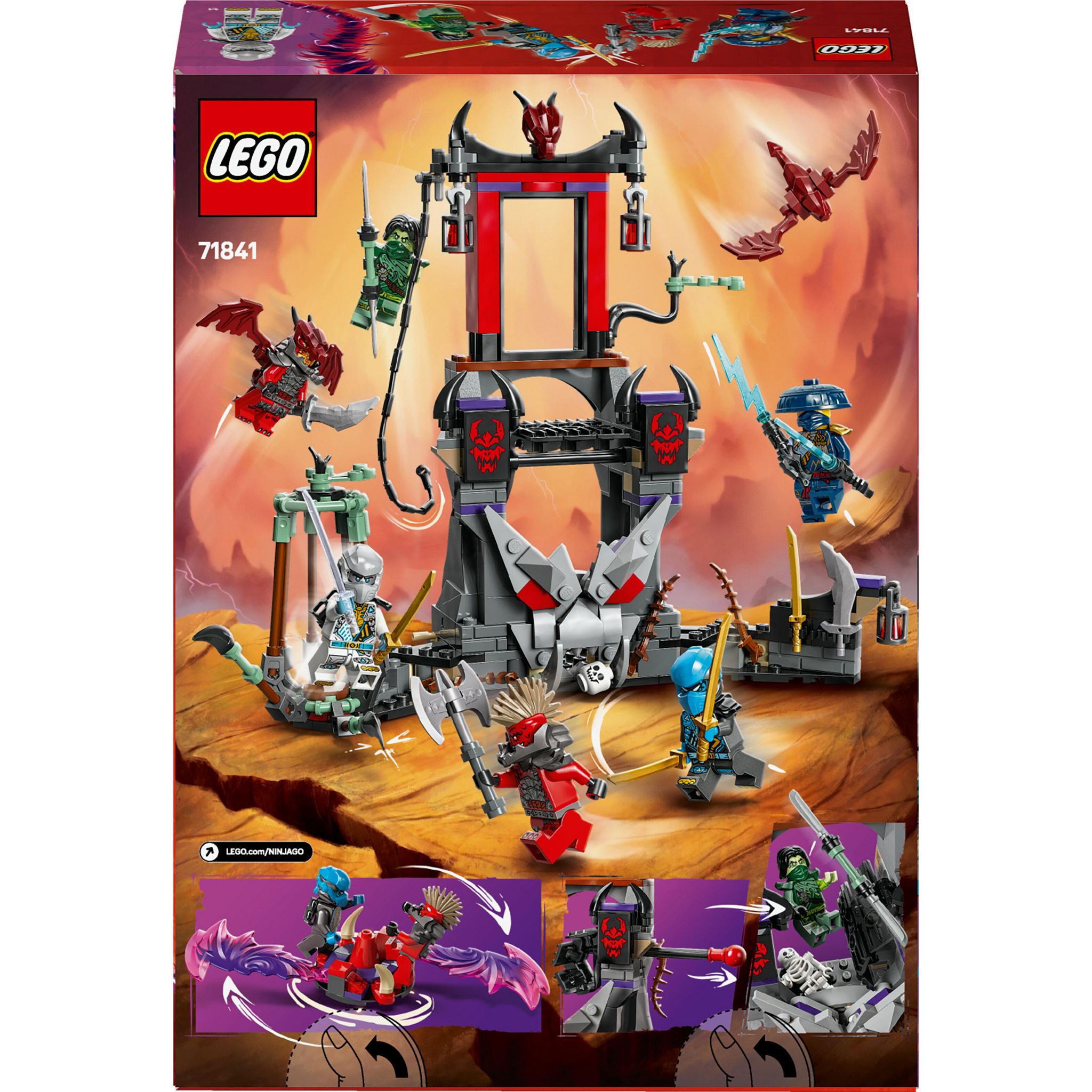 Voir la diapositive 8 : LEGO Ninjago 71841 - Le Village de la Tempête Draconique