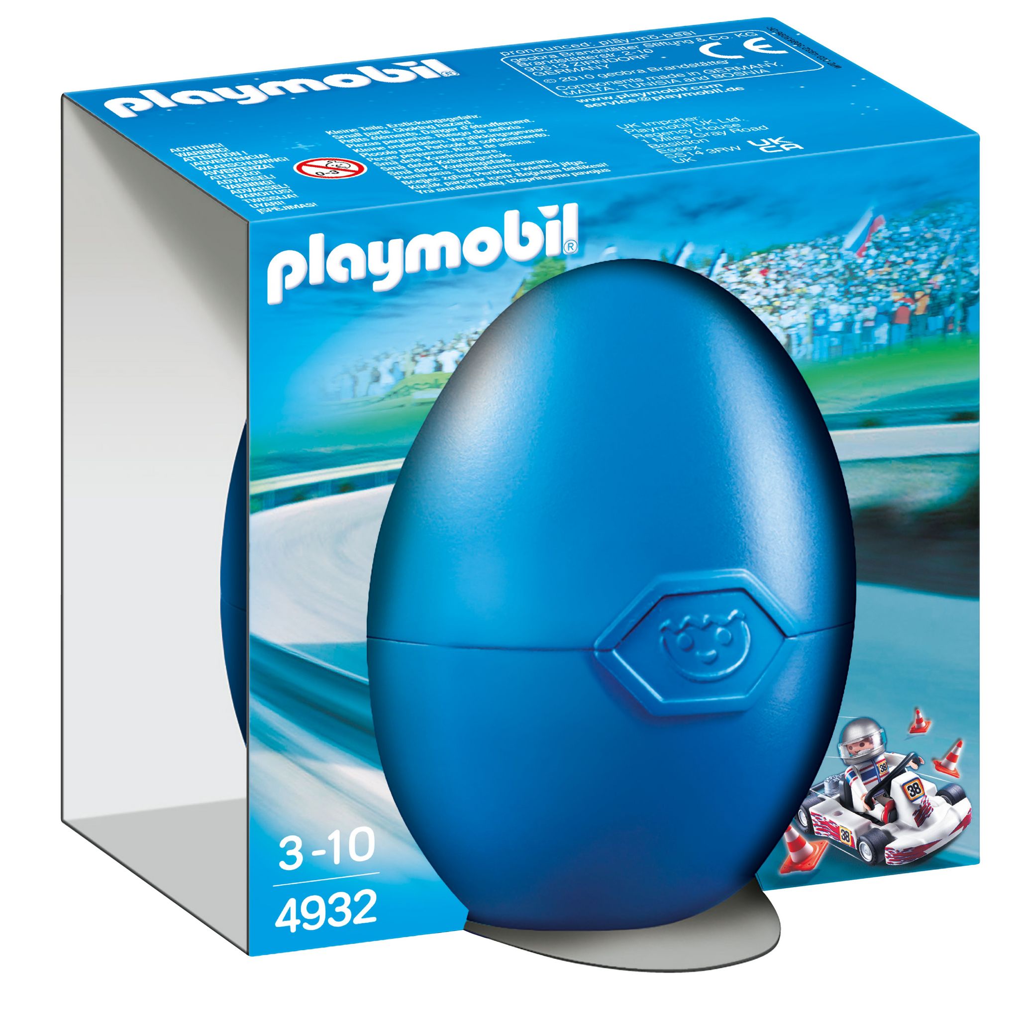 PLAYMOBIL 4932 - Oeuf Kart et Pilote de course