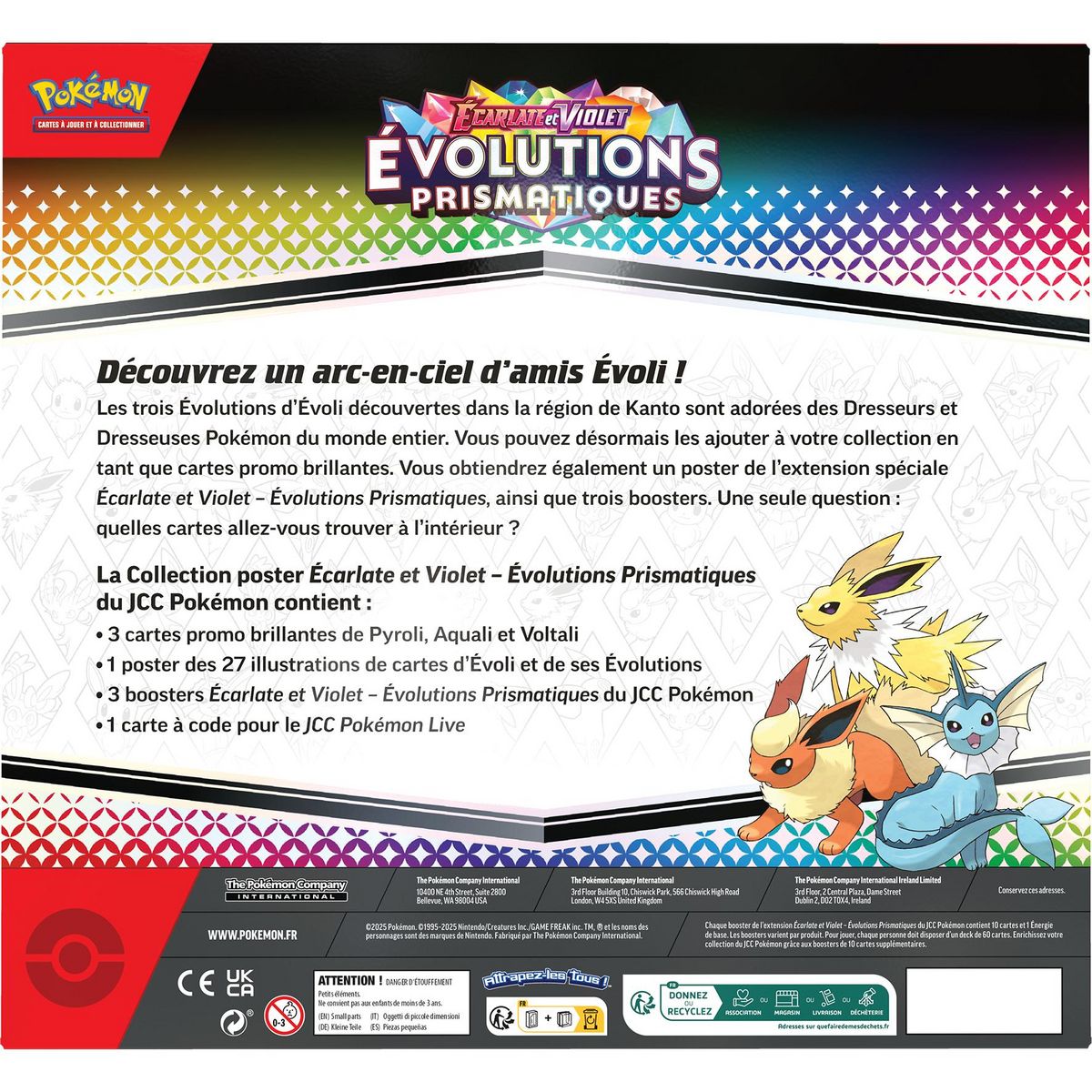 POKEMON Coffret Poster Pokémon Evolutions Prismatiques EV08.5