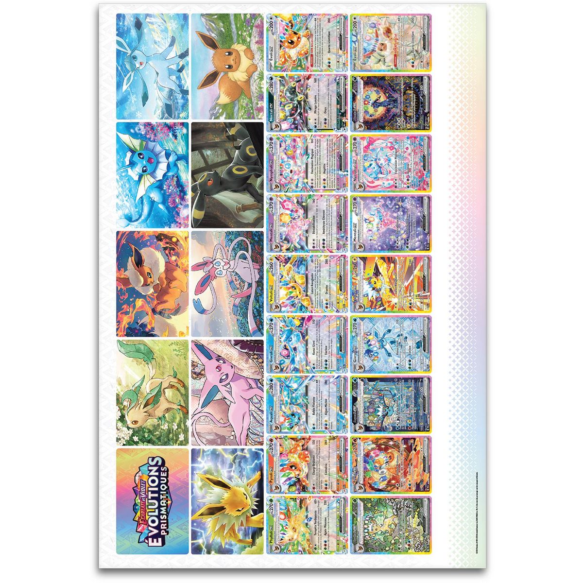 POKEMON Coffret Poster Pokémon Evolutions Prismatiques EV08.5