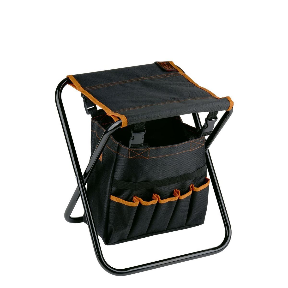 BLACK ET DECKER Tabouret de jardin avec sac à outils
