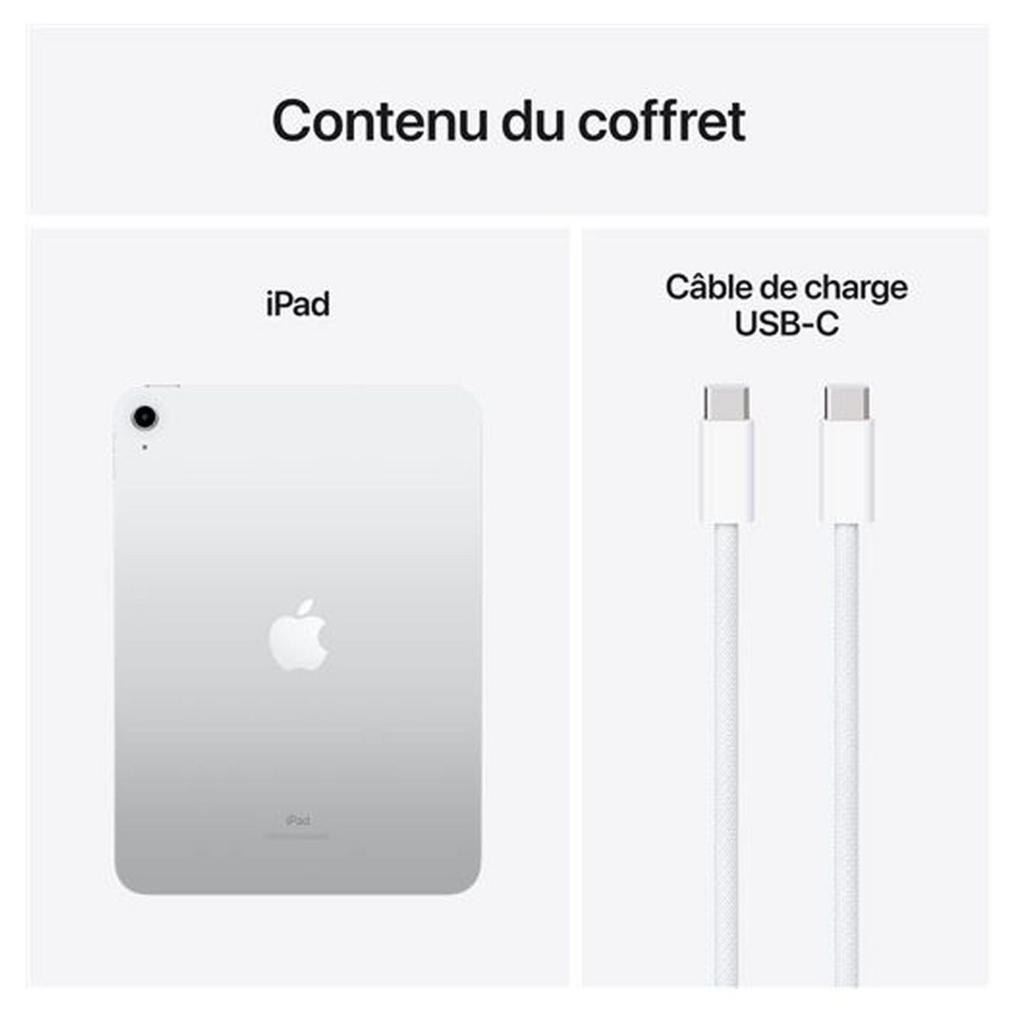 Voir la diapositive 8 : APPLE Tablette iPad 64Go 10.9 Pouces - Silver