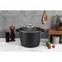 Voir la diapositive 2 : Marmite 24 cm en fonte d'aluminium tous feux dont induction
