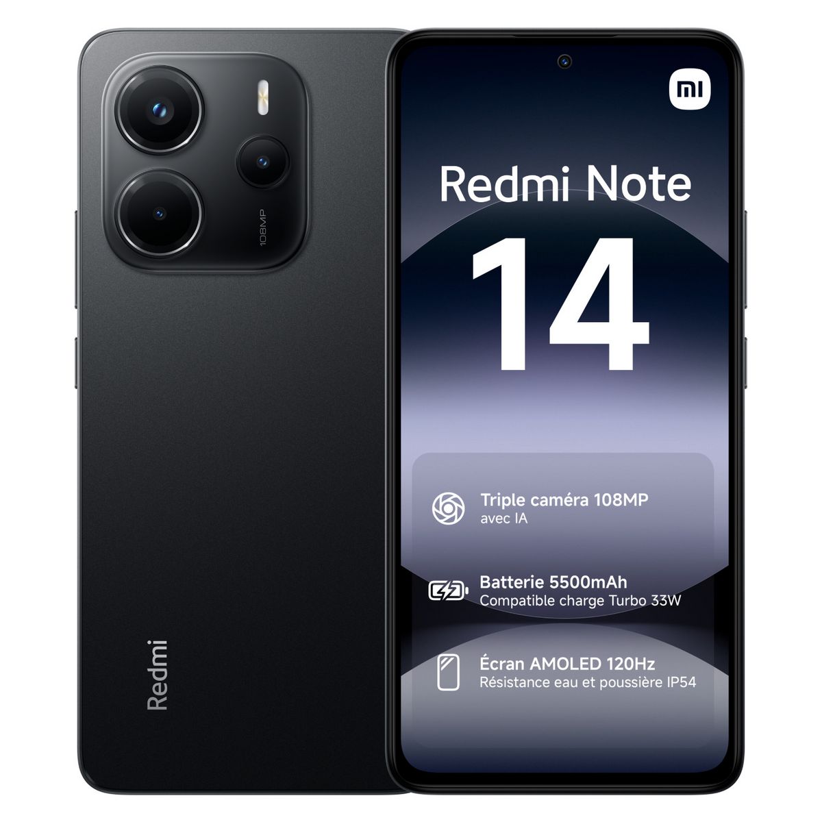 XIAOMI Redmi Note 14 4G 256Go - Noir