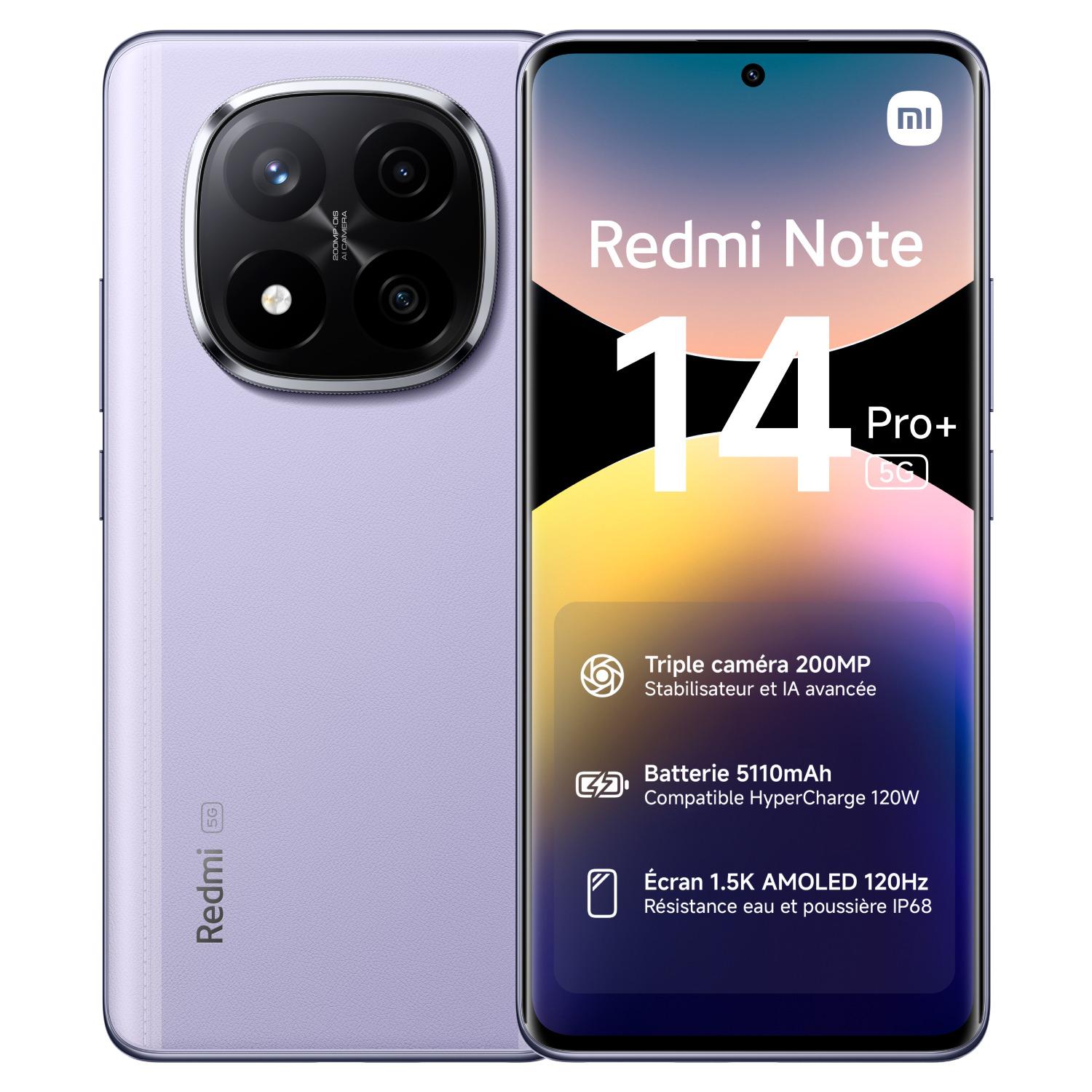 Voir la diapositive 10 : XIAOMI Redmi Note 14 Pro+ 5G 512Go - Violet