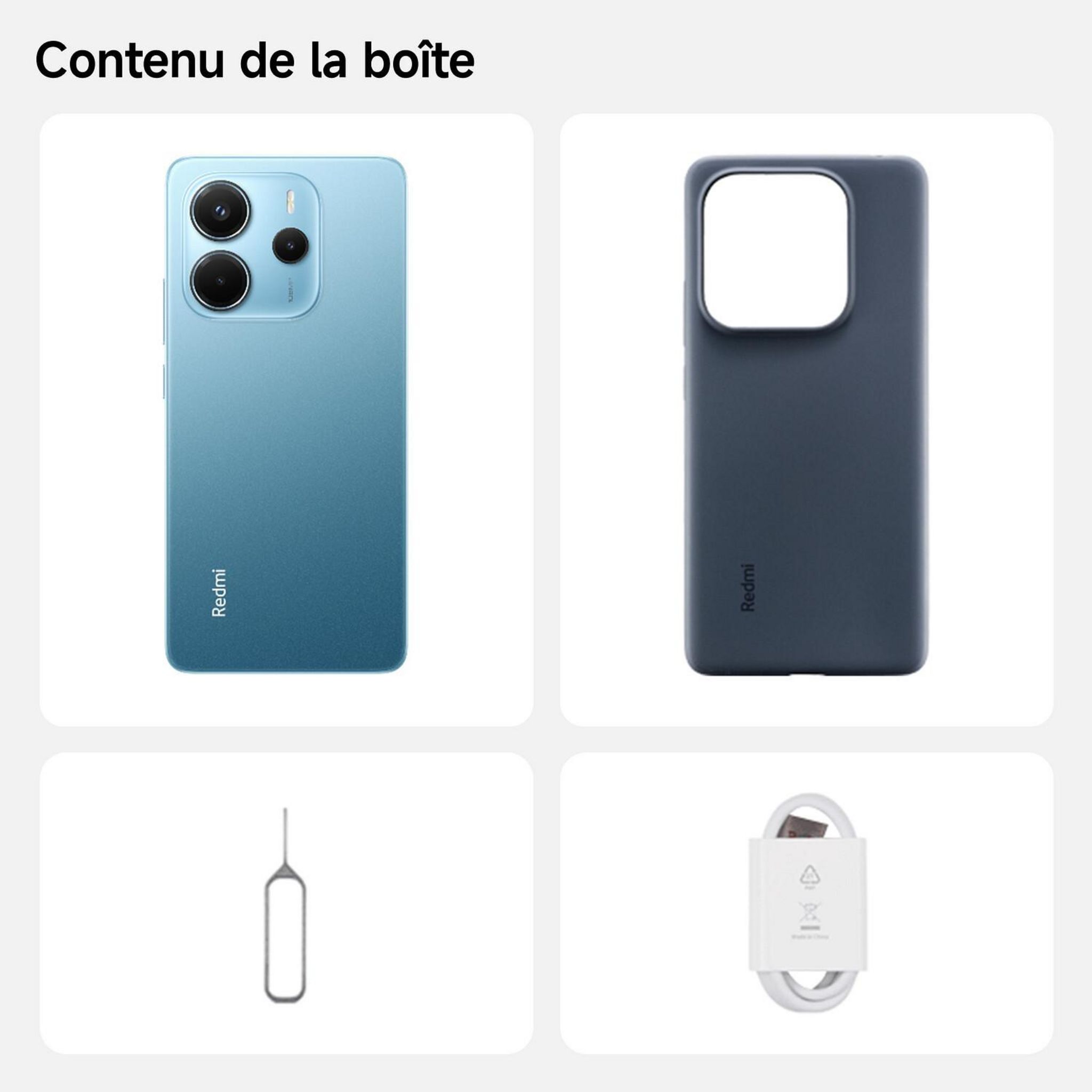 Voir la diapositive 7 : XIAOMI Redmi Note 14 4G 256Go - Bleu