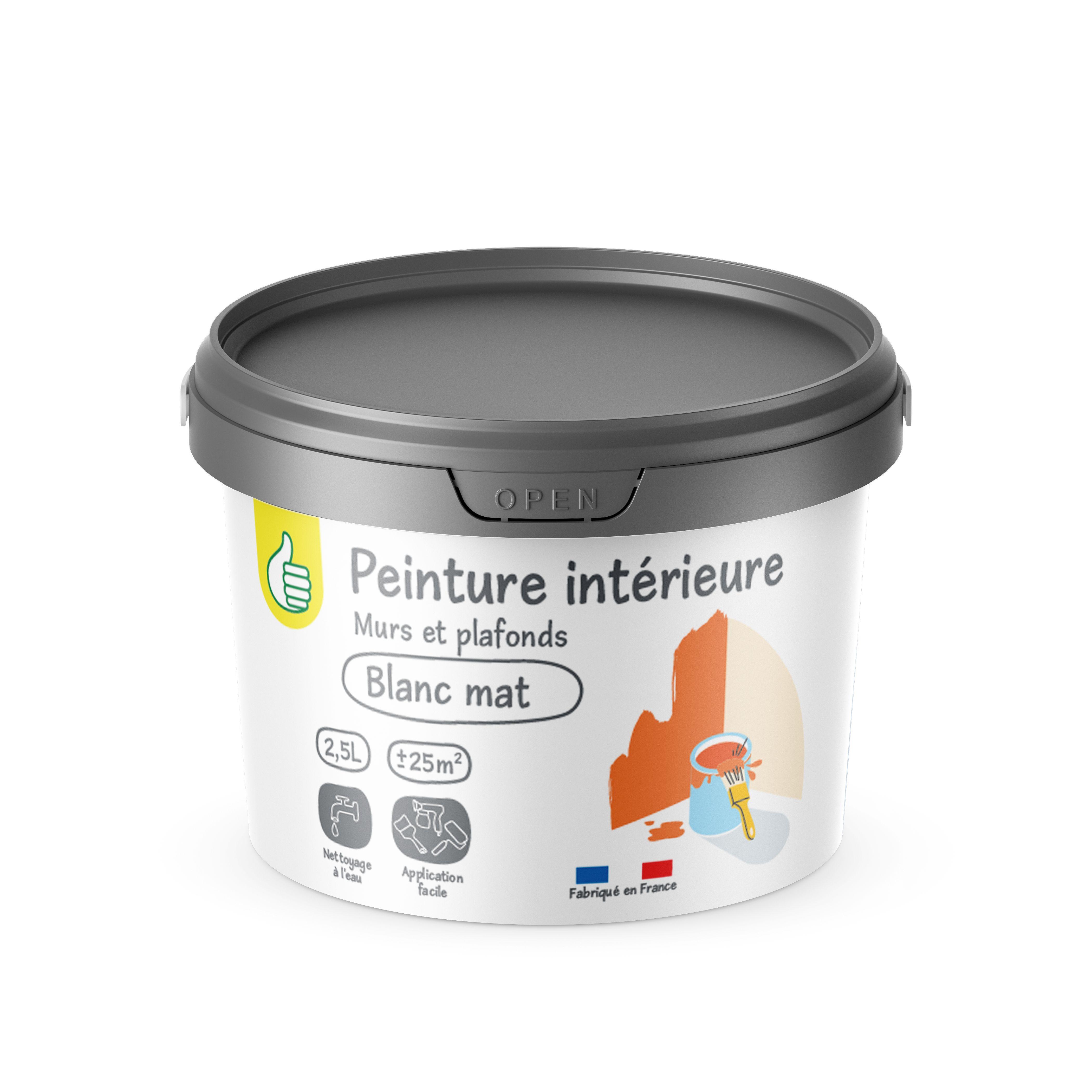 POUCE Peinture blanc satine 2,5 l