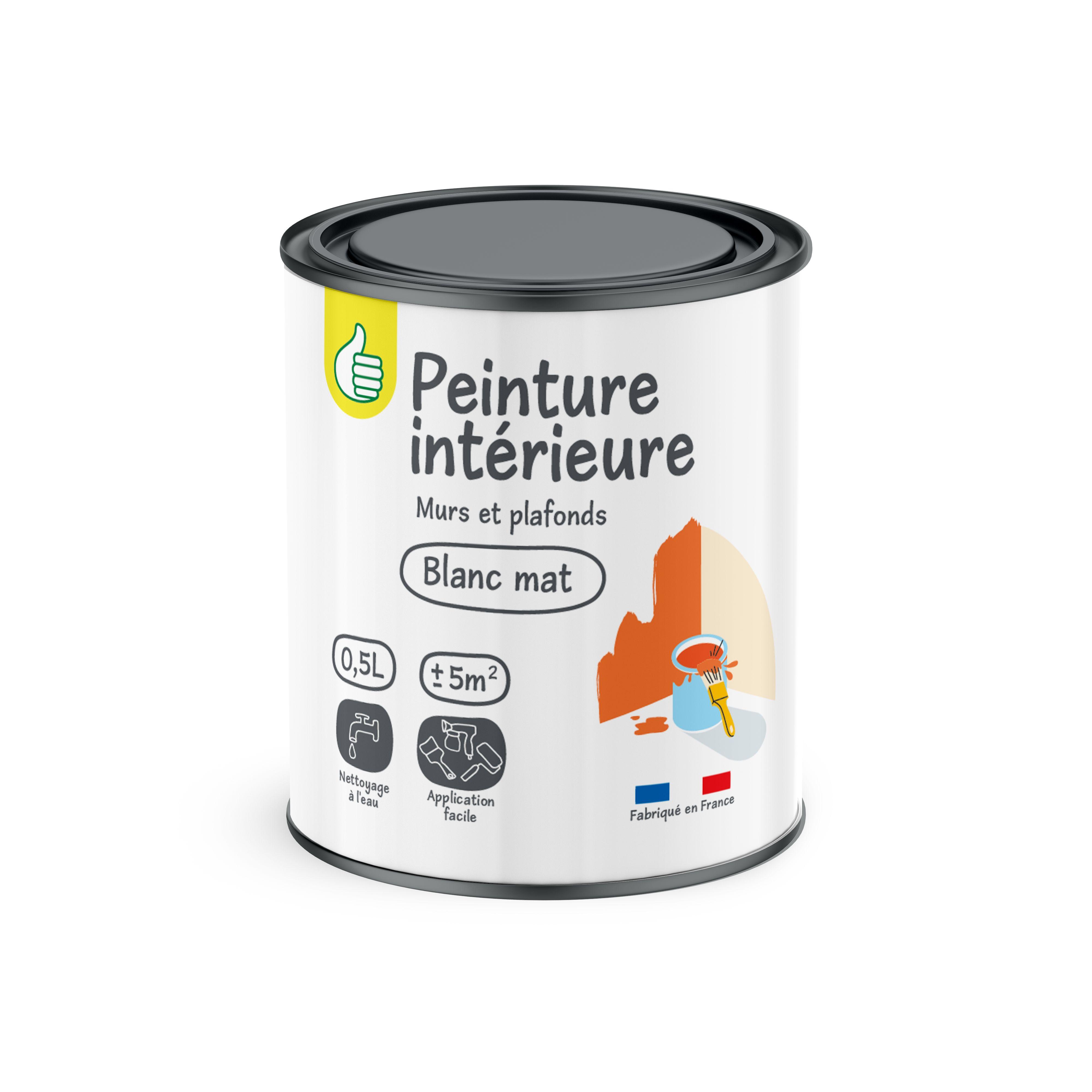 POUCE Peinture blanc satine 0,5 l