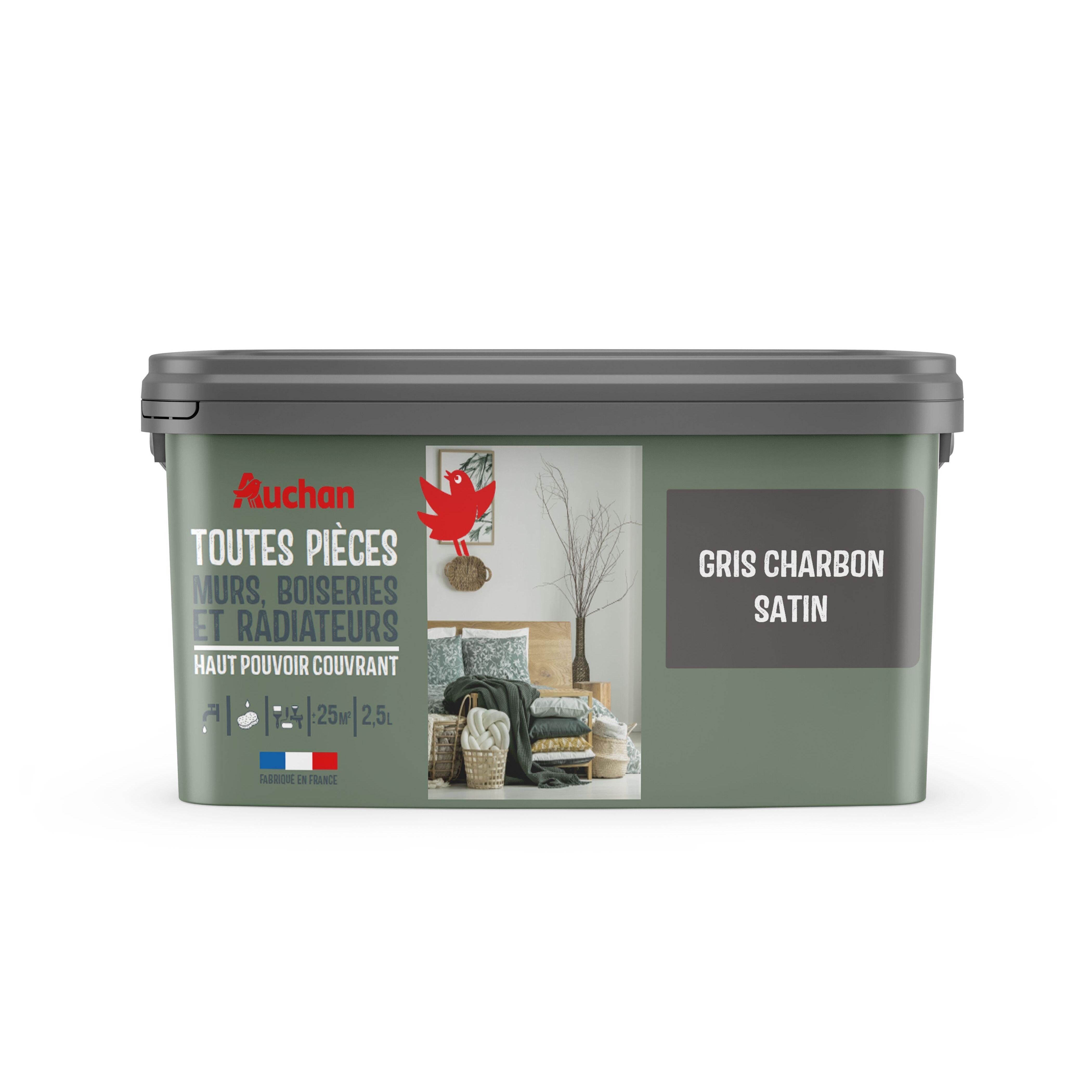 AUCHAN Peinture anthracite satin 2,5l