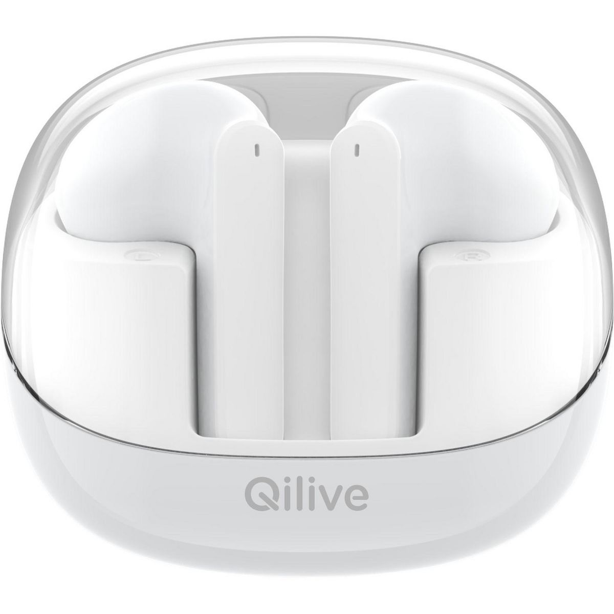 QILIVE Écouteurs Q1049 TWS - Blanc et Transparent