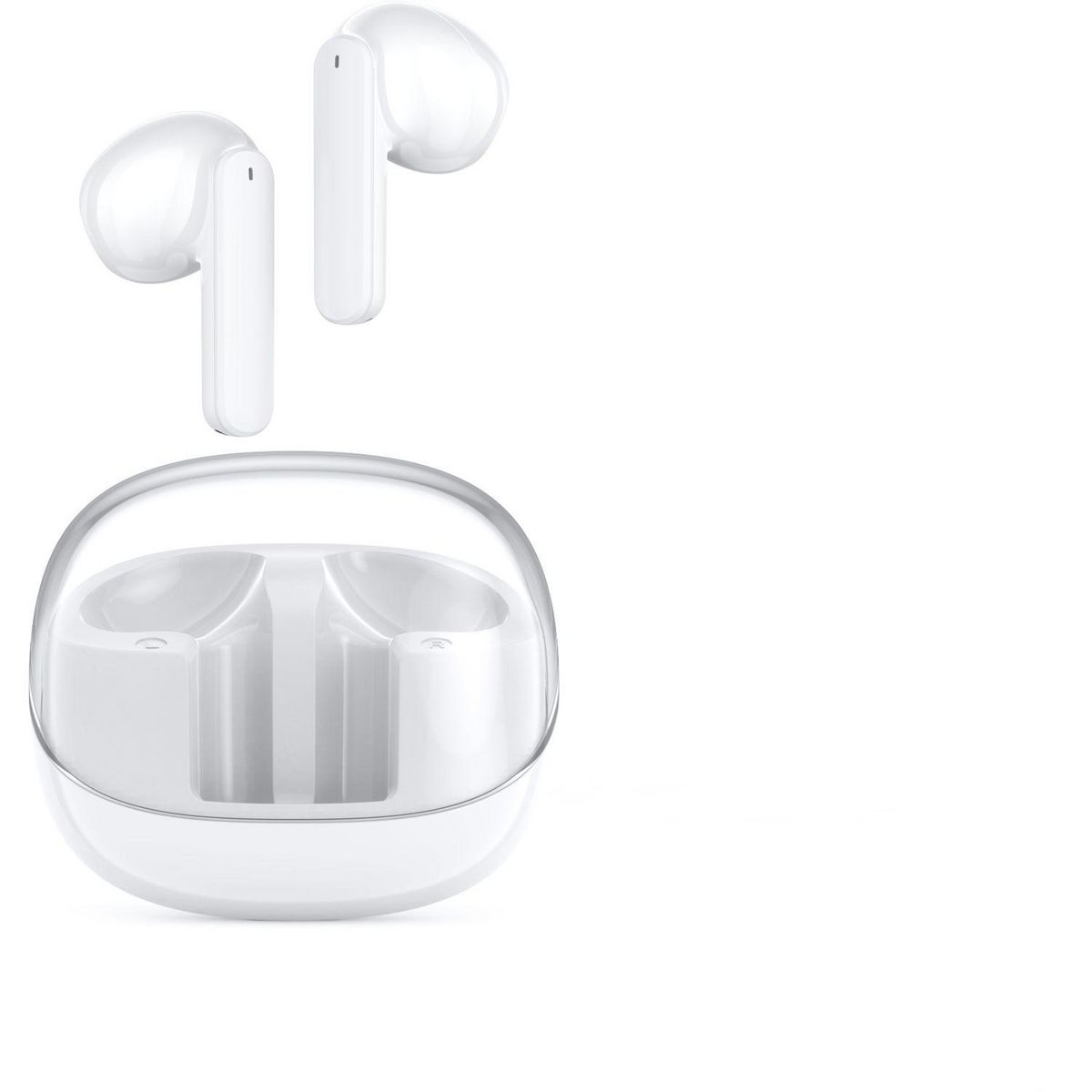 QILIVE Écouteurs Q1049 TWS - Blanc et Transparent