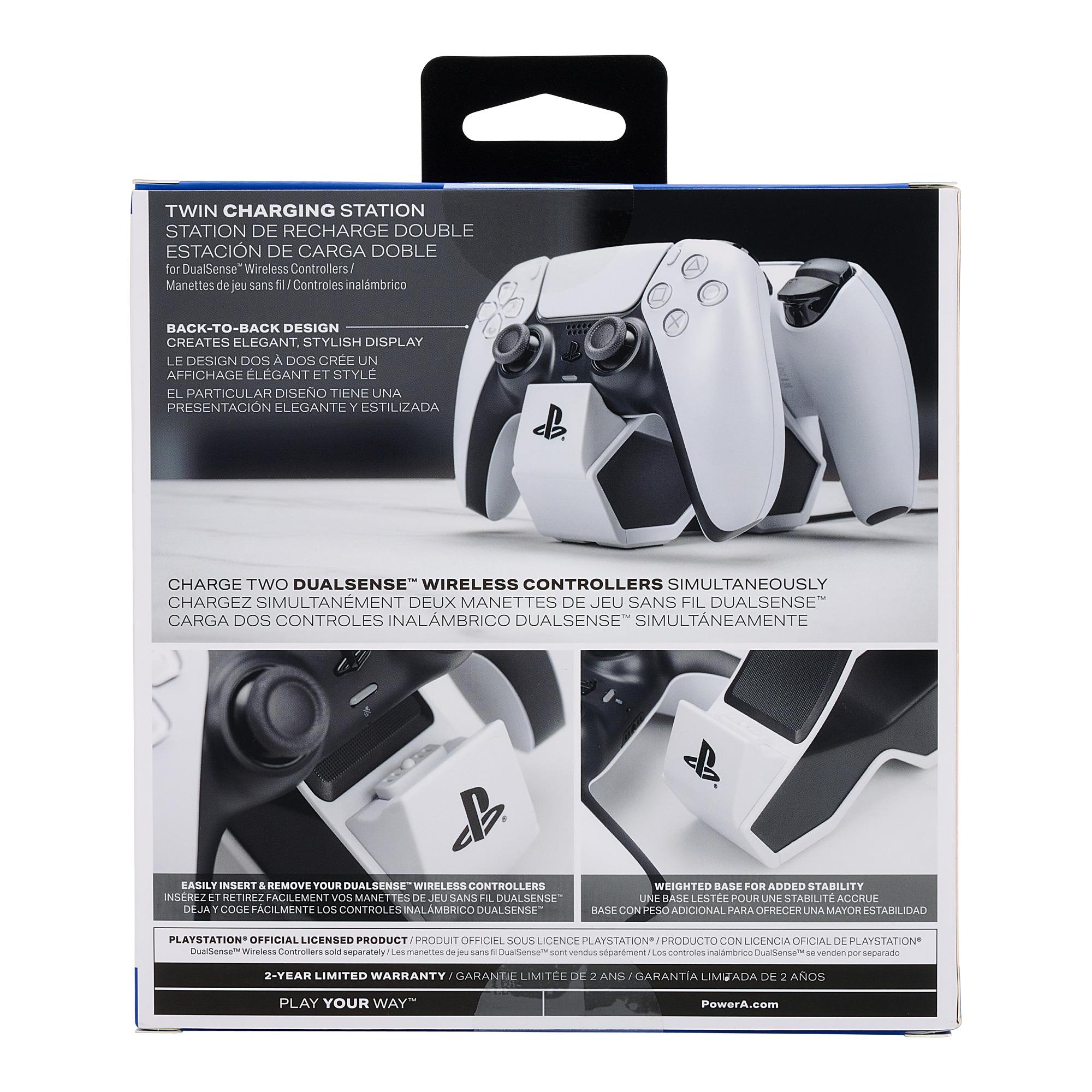 Voir la diapositive 3 : PowerA Double Station Chargeur Manette PS5
