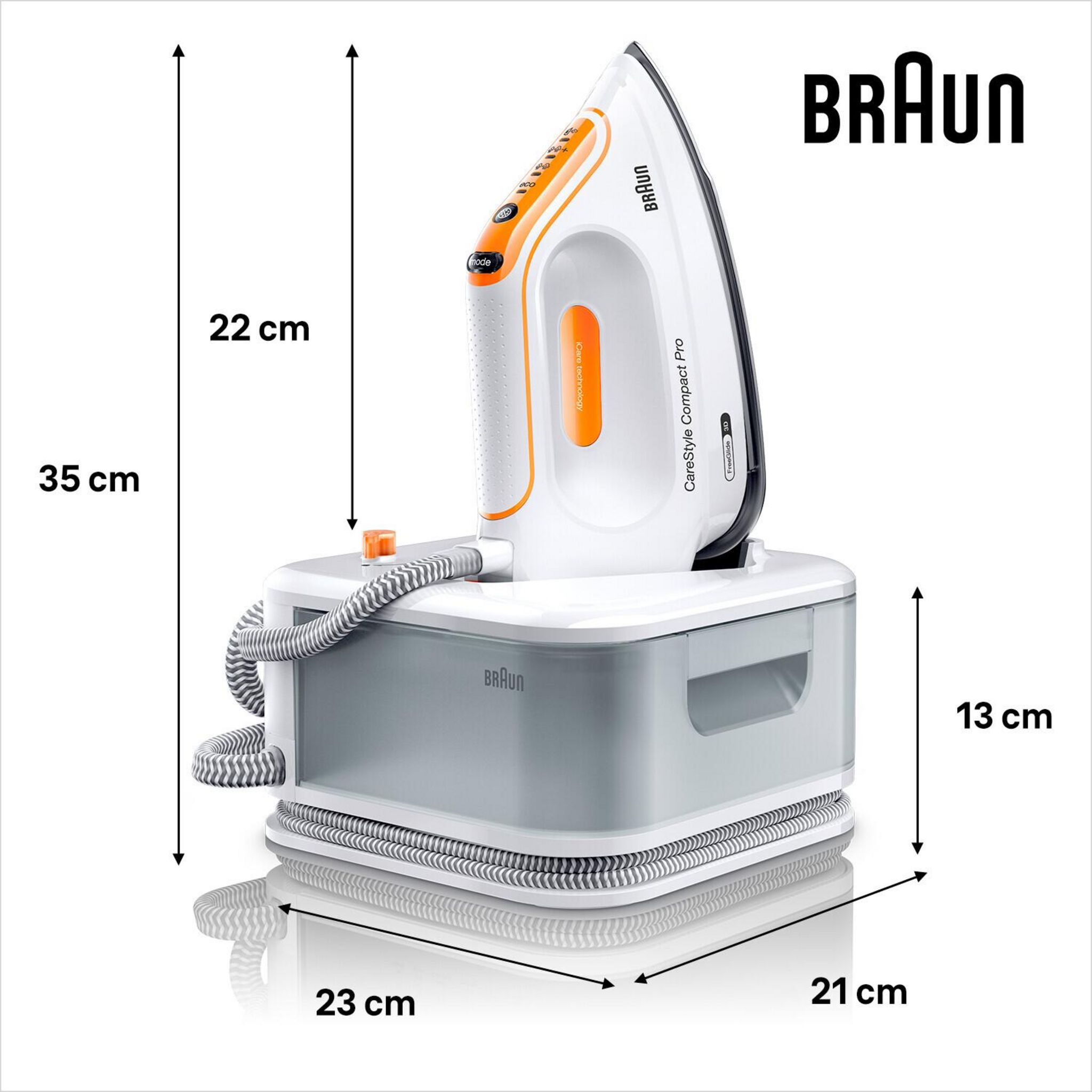 Voir la diapositive 2 : BRAUN Centrale vapeur IS2561WH - Blanc