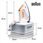 Voir la diapositive 2 : BRAUN Centrale vapeur IS2561WH - Blanc