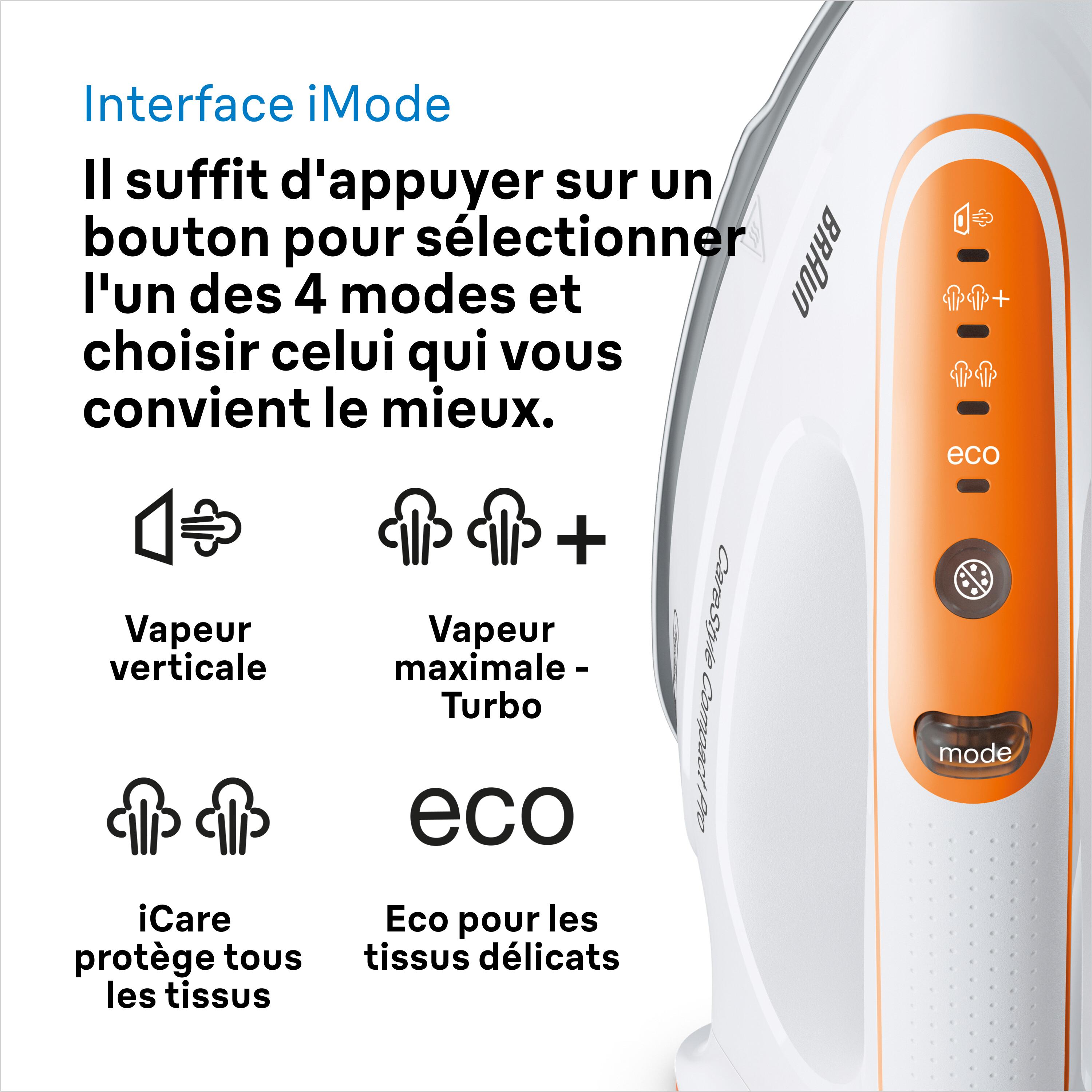 Voir la diapositive 9 : BRAUN Centrale vapeur IS2561WH - Blanc