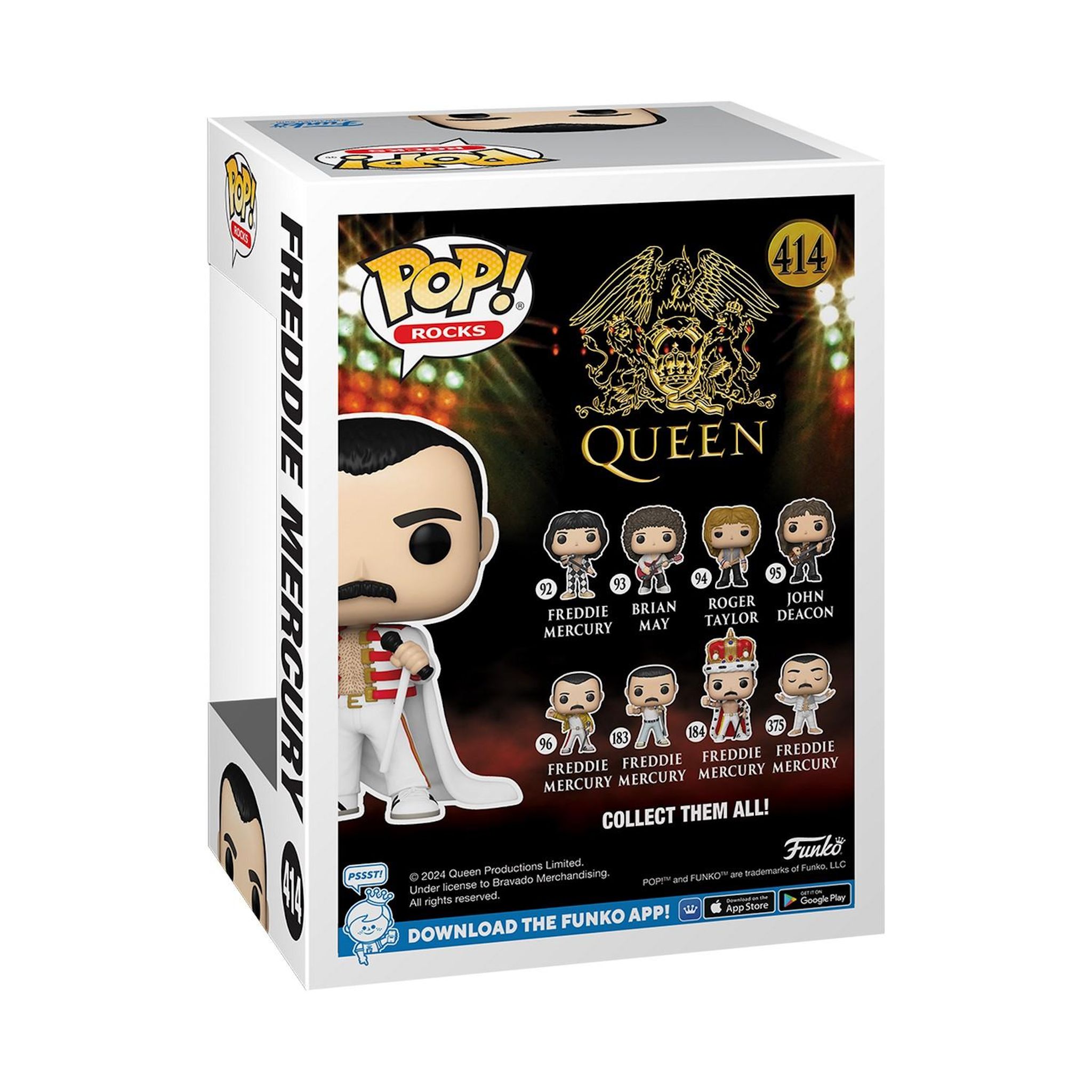 Voir la diapositive 3 : FUNKO Figurine Pop Freddie Mercury Avec Cape - Queen