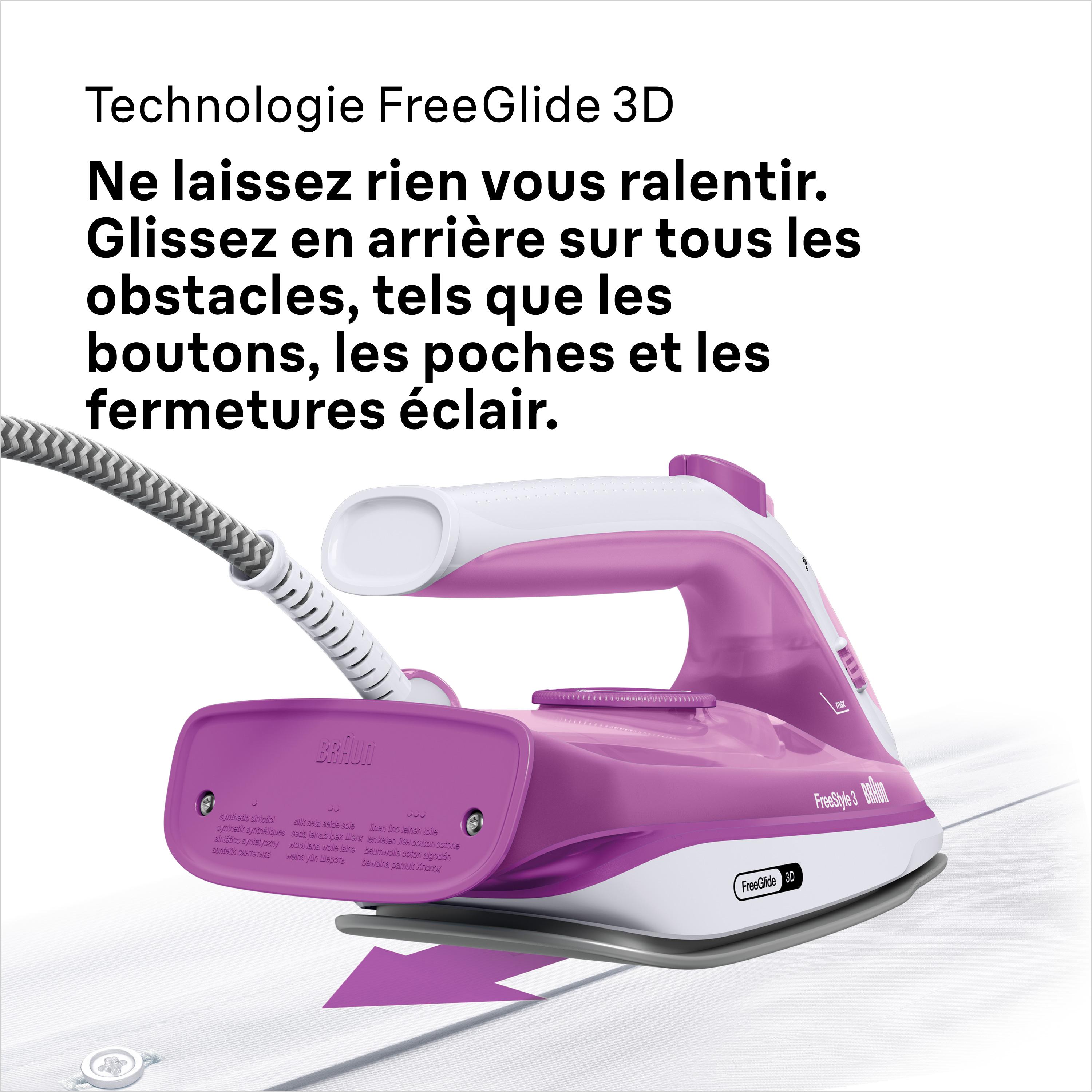 Voir la diapositive 8 : BRAUN Fer à repasser FI3124PU - Violet