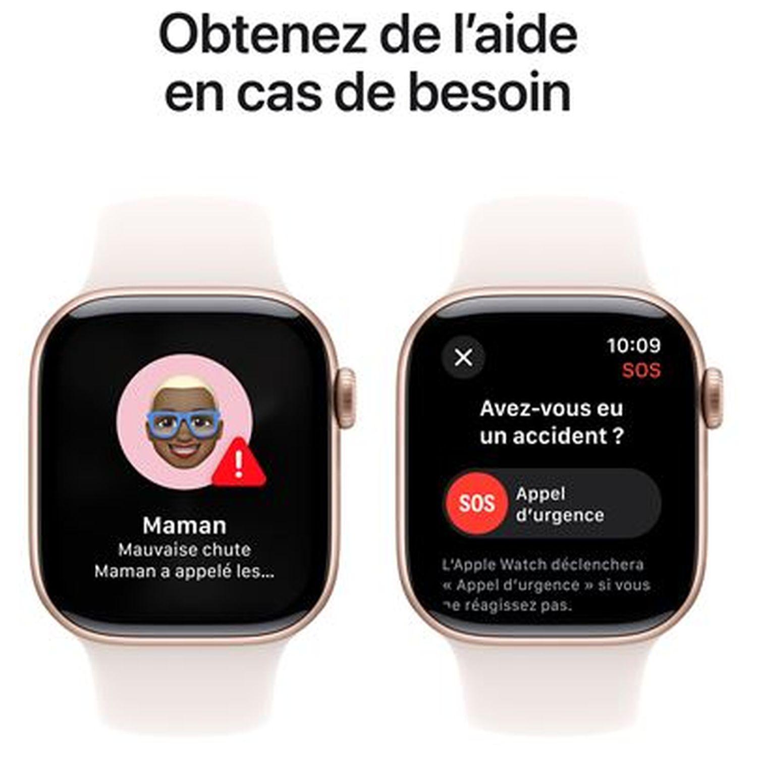Voir la diapositive 5 : APPLE Montre connectée Watch10 46MM Alu - Or Rose et Blanc