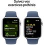 Voir la diapositive 5 : APPLE Montre Connectée Watch SE 2024 44MM Alu - Argent et Bleu