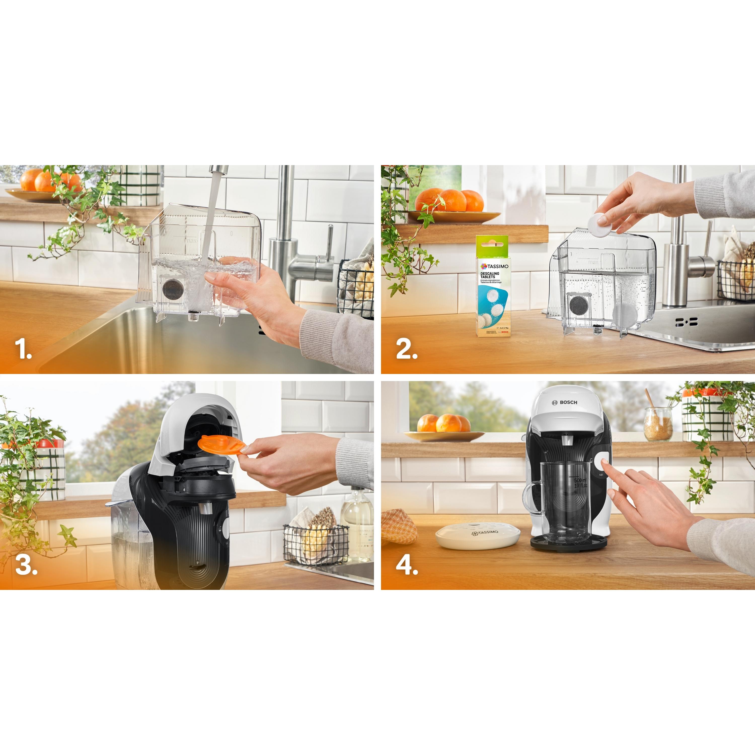 Voir la diapositive 9 : BOSCH Machine a café multi boisson TAS114E - Blanc