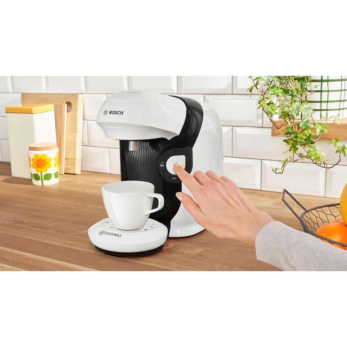 BOSCH Machine a café multi boisson TAS114E - Blanc