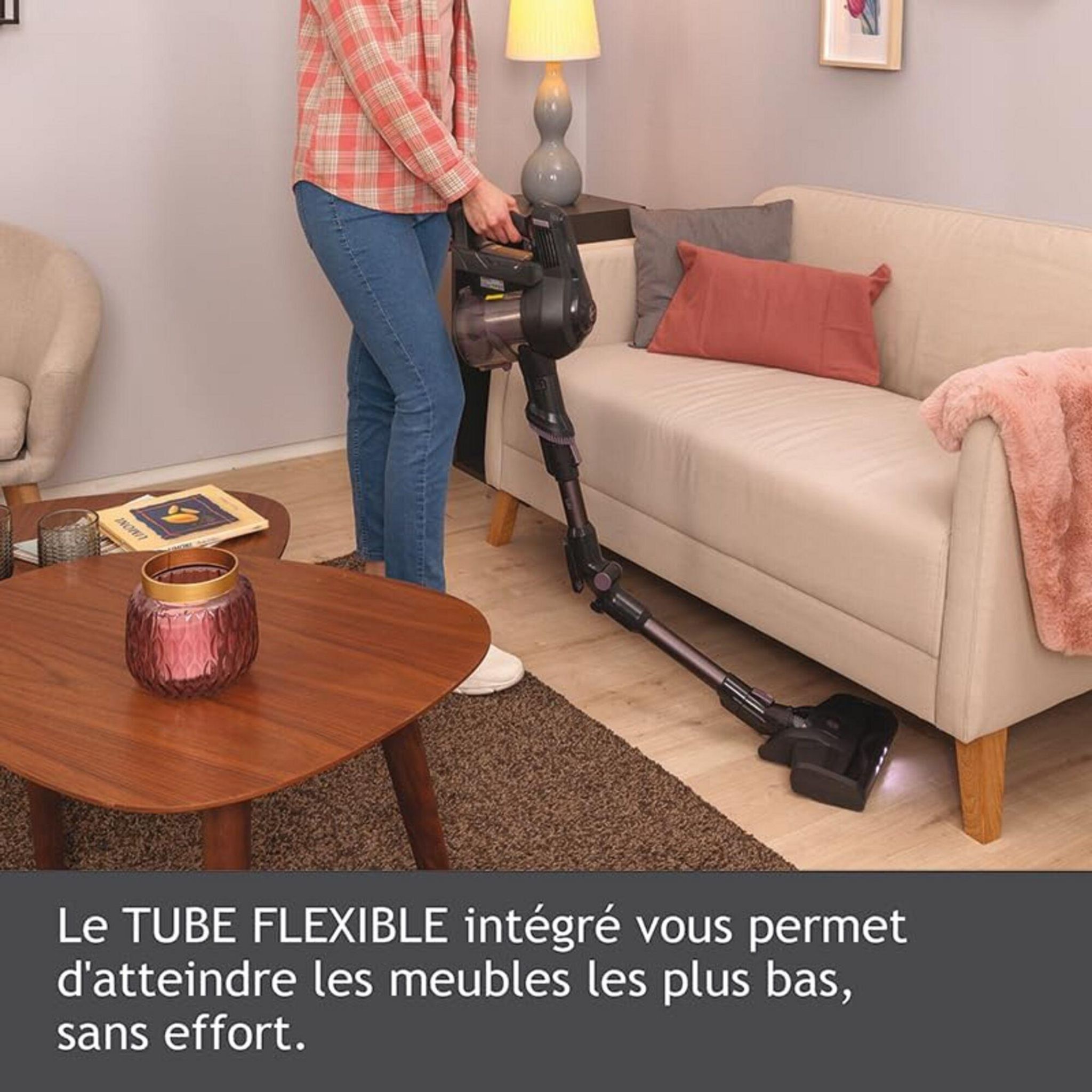 Voir la diapositive 3 : HOOVER Aspirateur balai HF103X - Gris