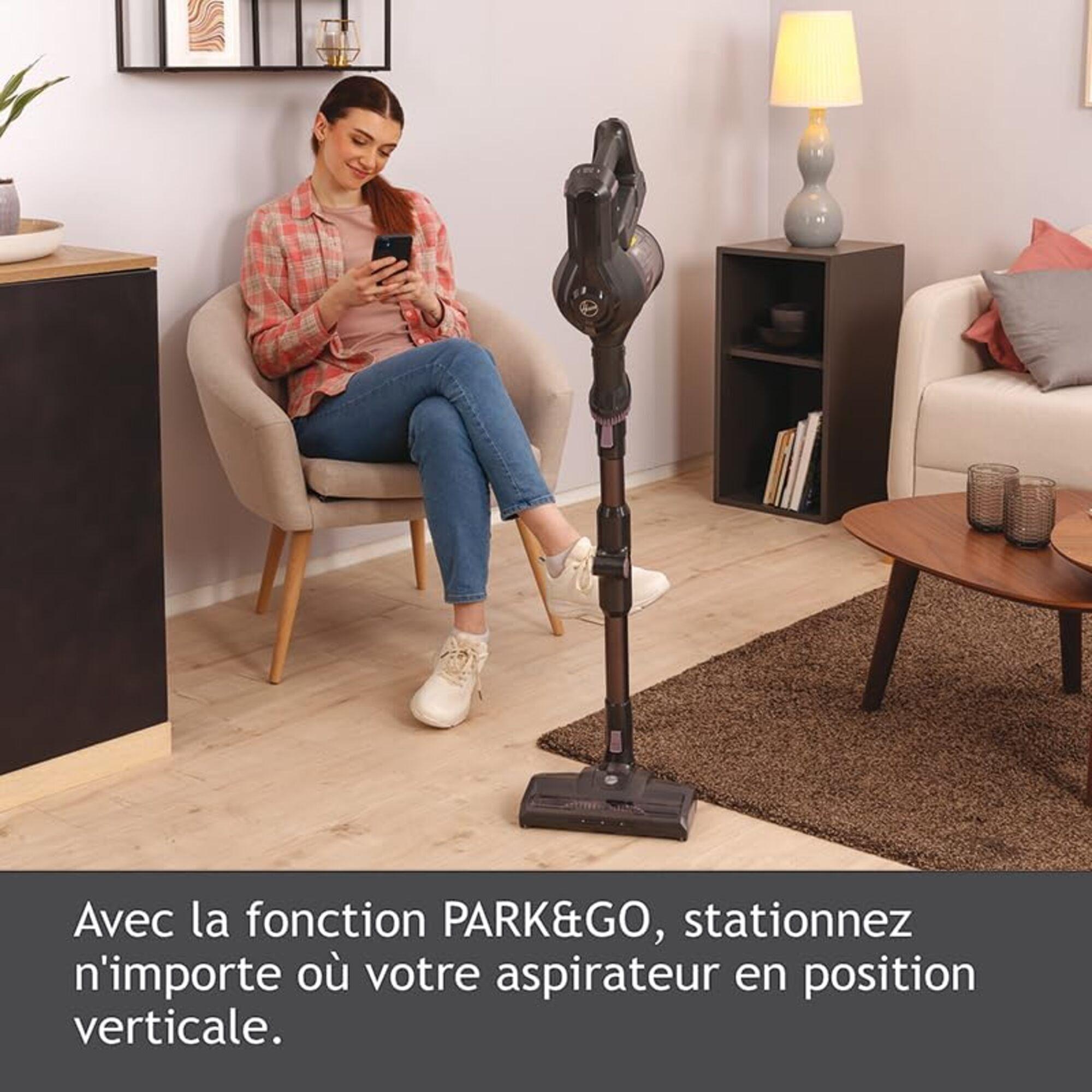 Voir la diapositive 5 : HOOVER Aspirateur balai HF103X - Gris