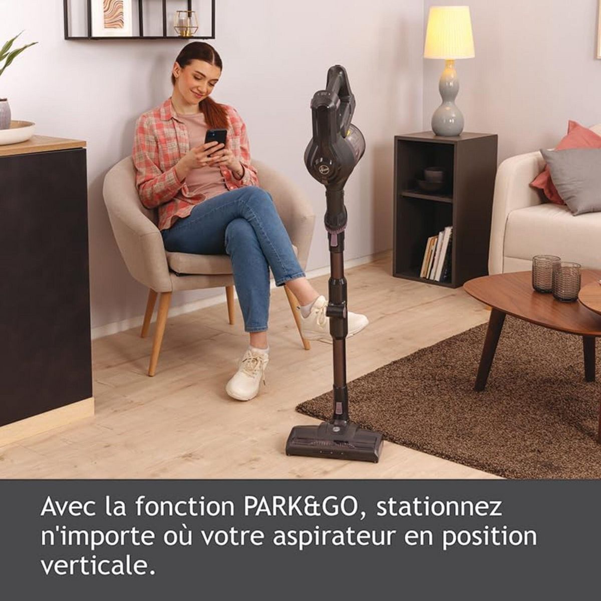 HOOVER Aspirateur balai HF103X - Gris