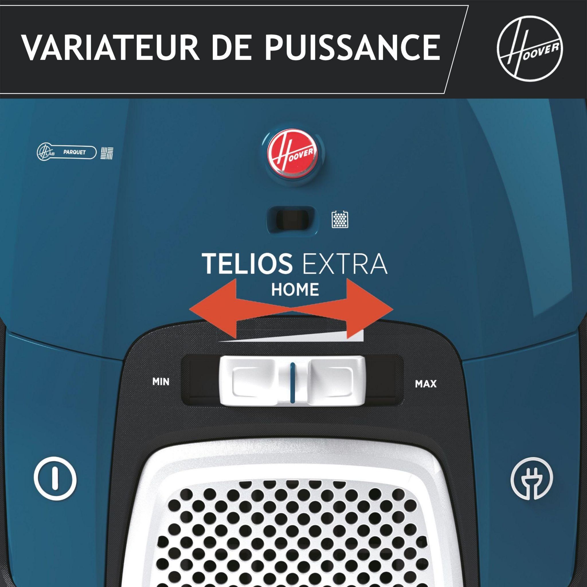 Voir la diapositive 3 : HOOVER Aspirateur traîneau TXL10HM - Bleu
