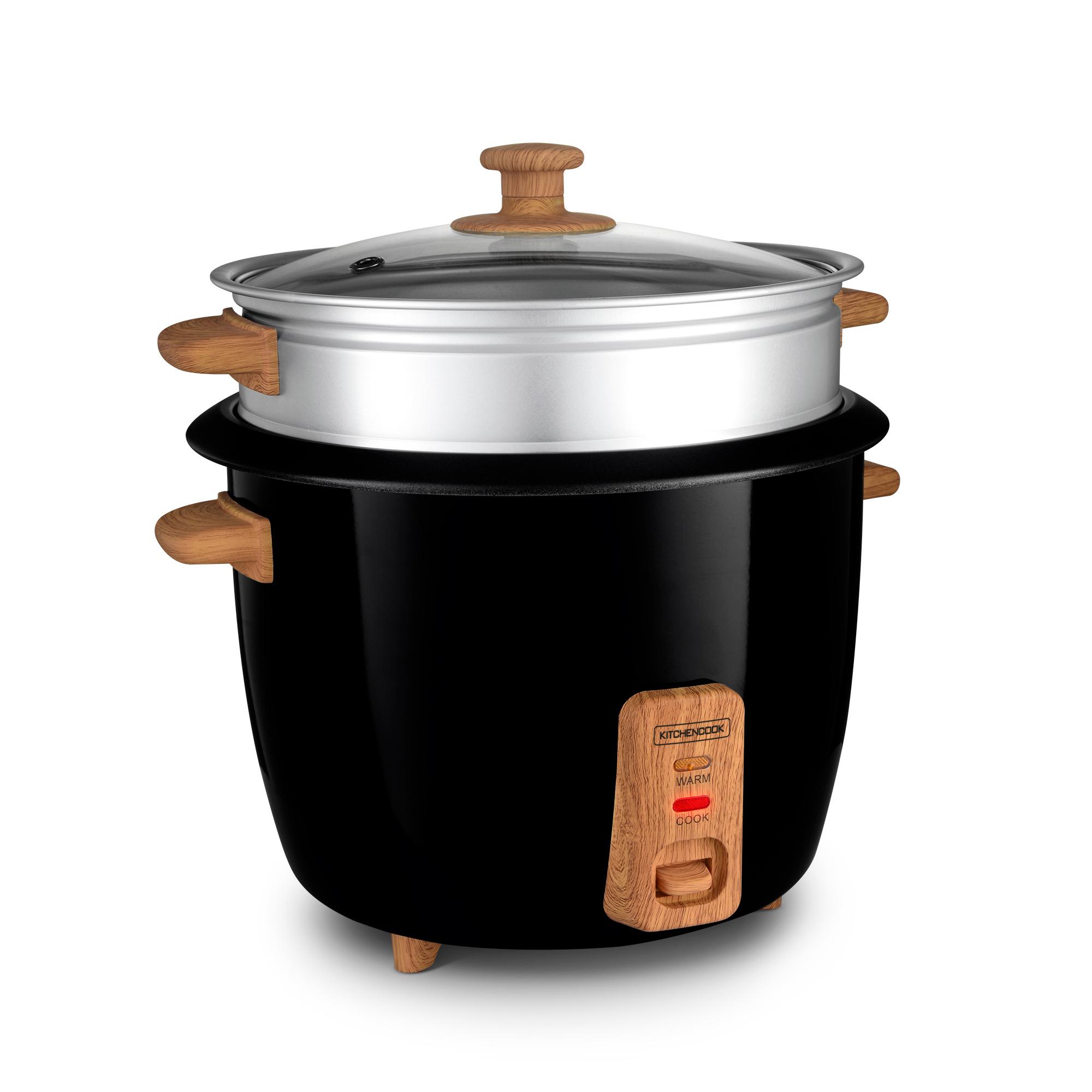Voir la diapositive 2 : KITCHENCOOK Cuiseur à riz JAPAN XWOODBLK - Noir