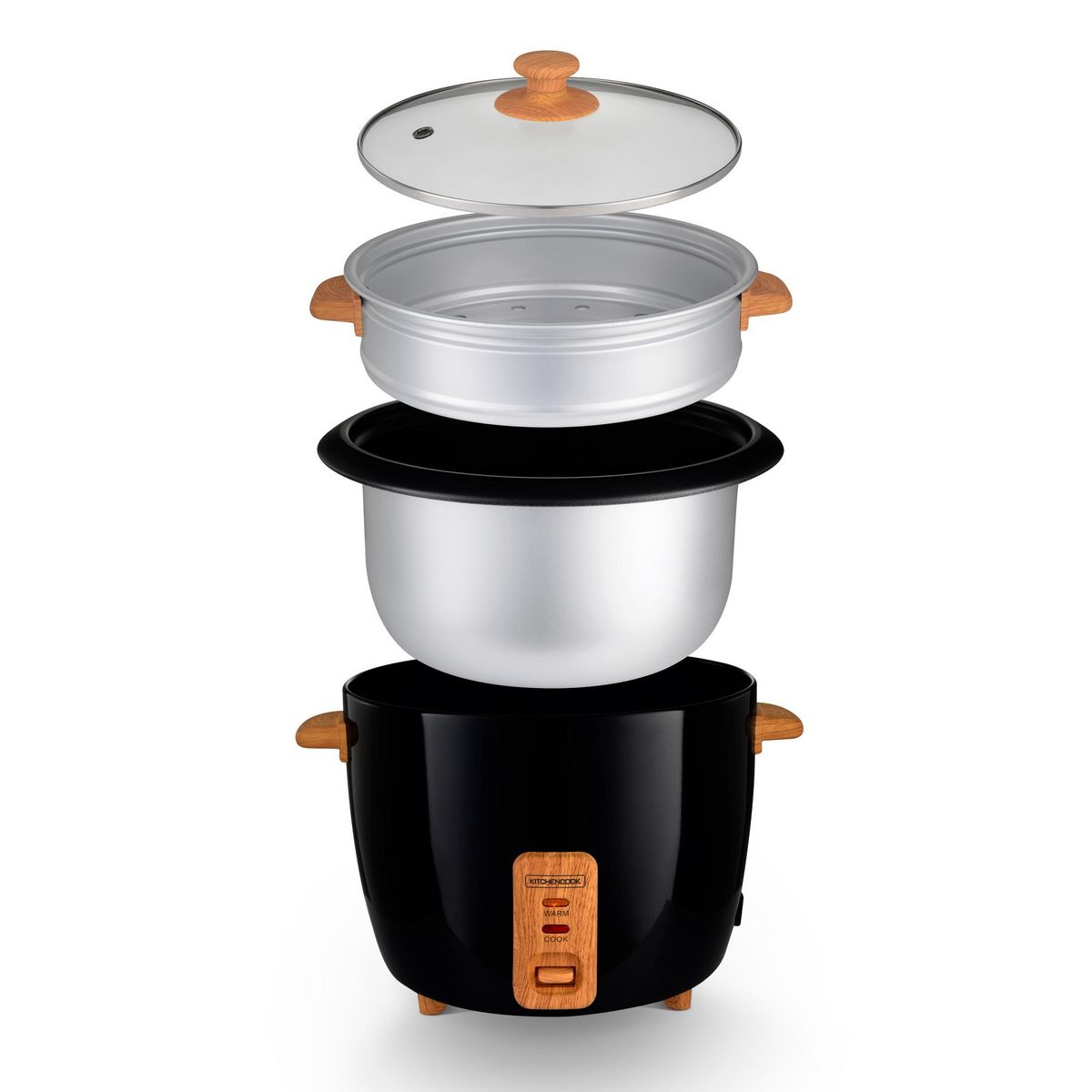 KITCHENCOOK Cuiseur à riz JAPAN XWOODBLK - Noir
