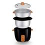Voir la diapositive 3 : KITCHENCOOK Cuiseur à riz JAPAN XWOODBLK - Noir