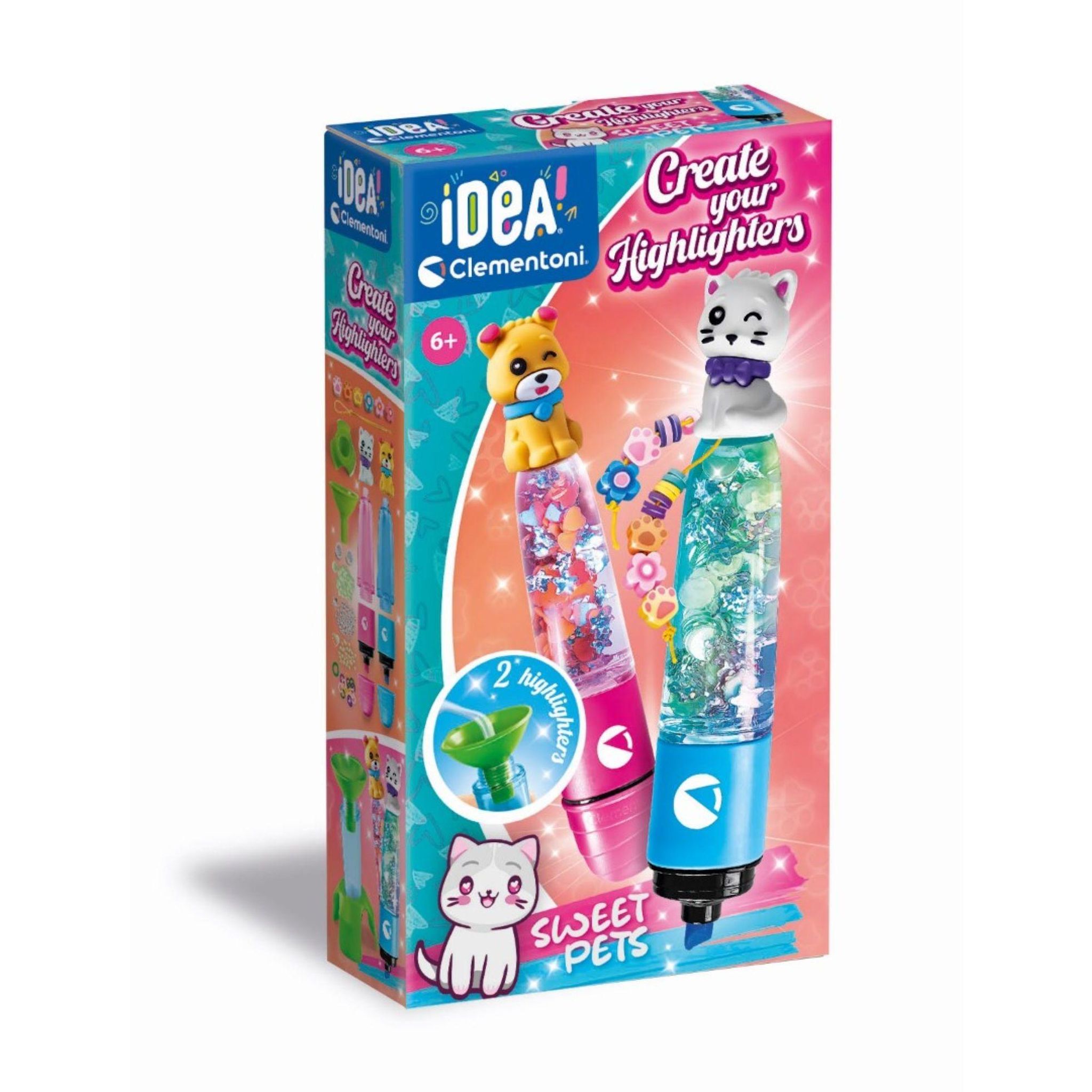 CLEMENTONI Crée tes fluos Sweet Pets