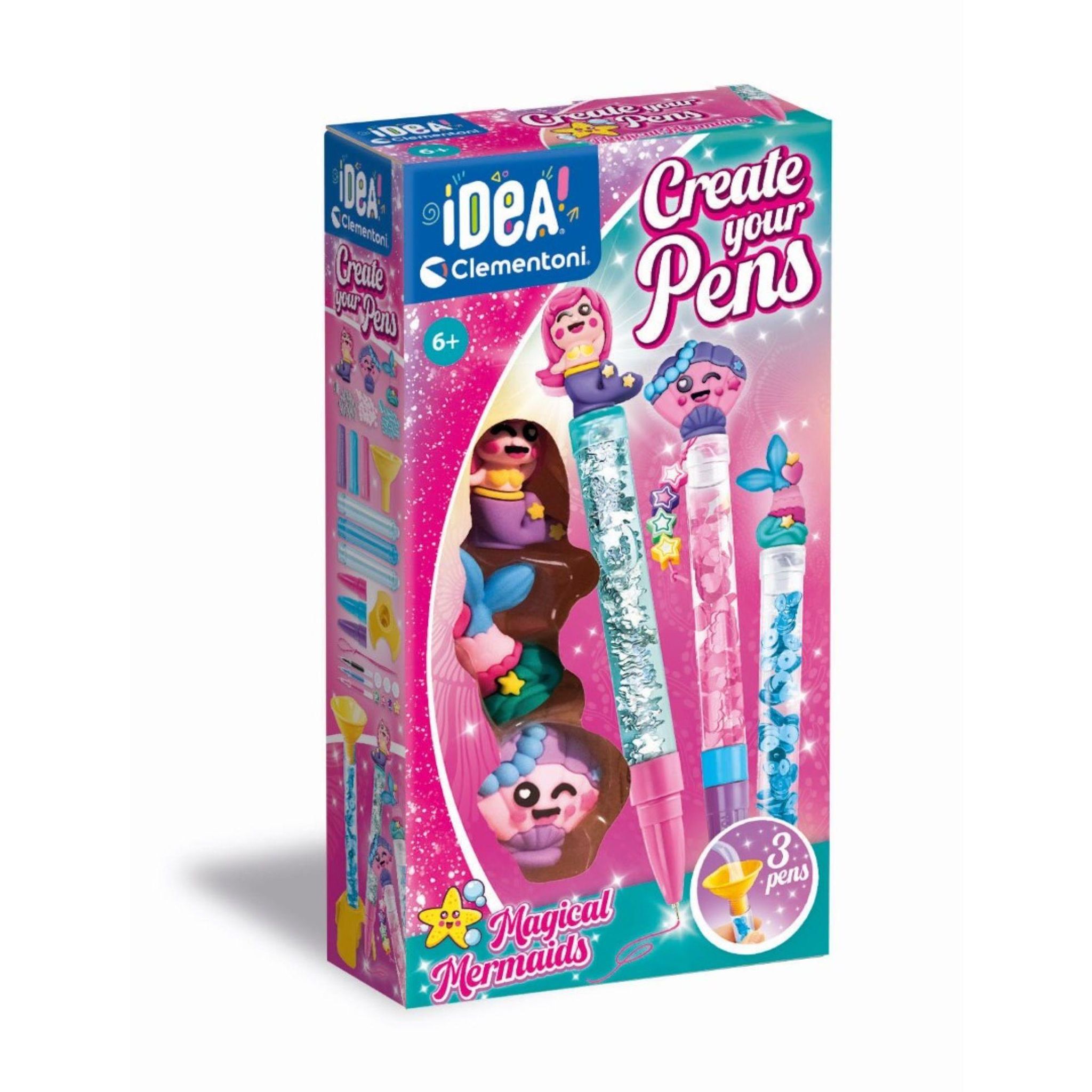 CLEMENTONI Crée tes stylos Magical Mermaids