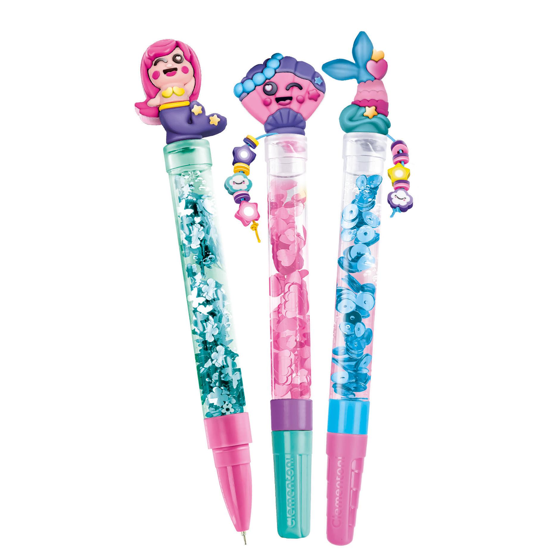 Voir la diapositive 2 : CLEMENTONI Crée tes stylos Magical Mermaids
