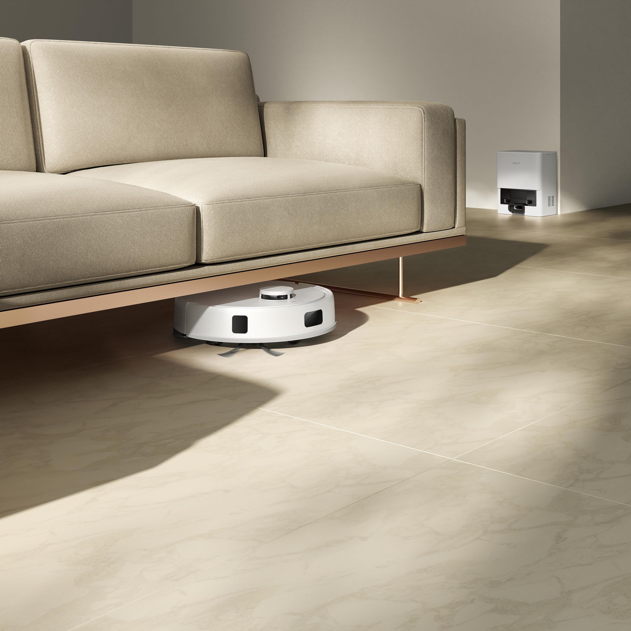 Voir la diapositive 7 : MOVA Aspirateur robot laveur Mova E20 PLUS - Blanc