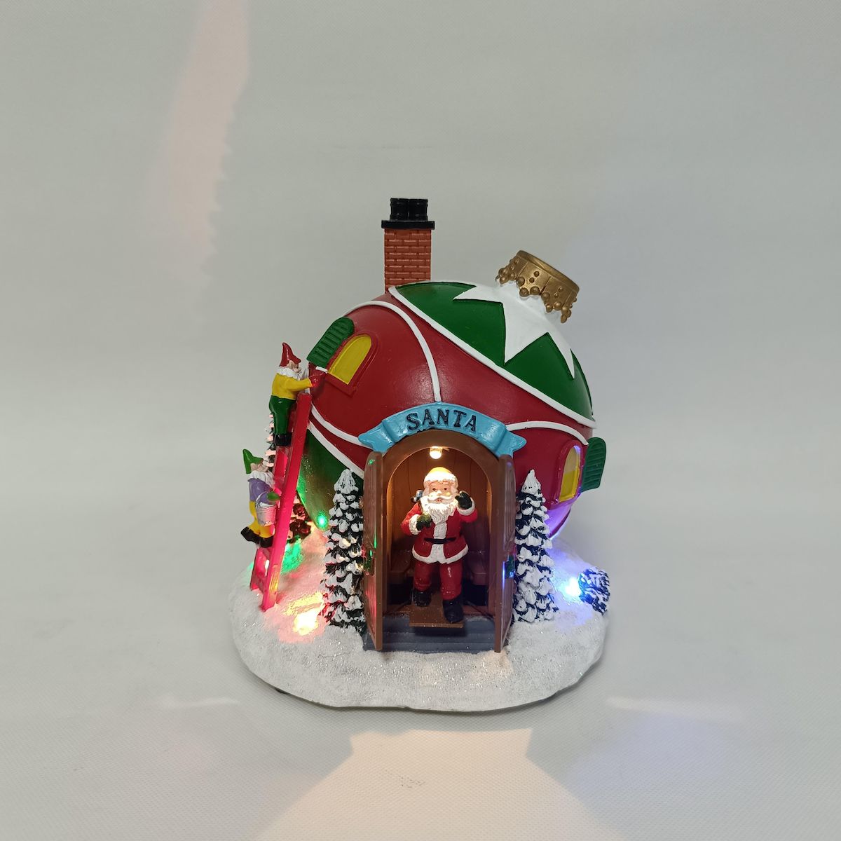 Village de Noël Boule Père Noël 4L P