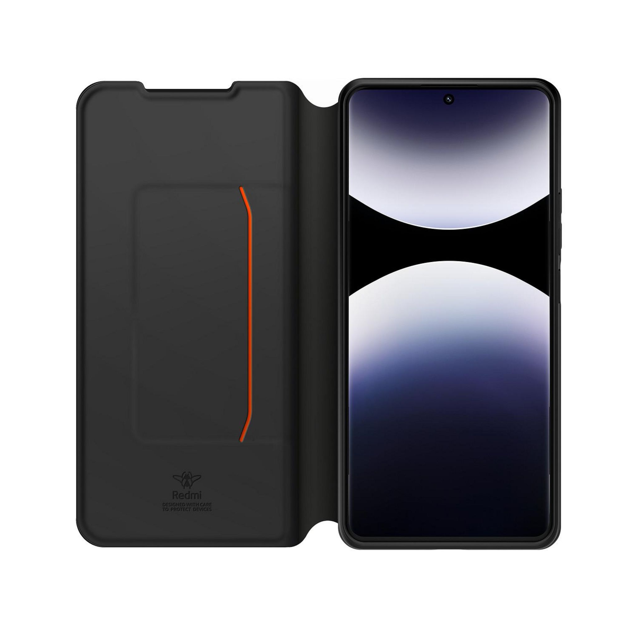 Voir la diapositive 5 : XIAOMI Étui folio+Dragonne pour Redmi Note 14 Pro 5G - Noir