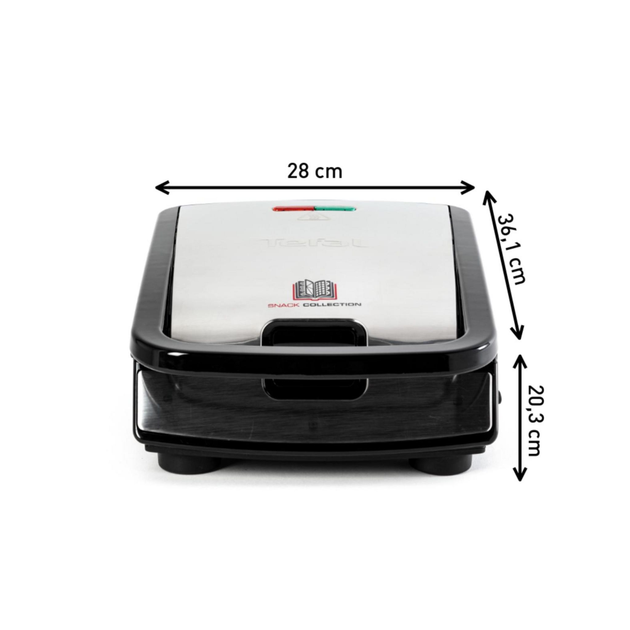 Voir la diapositive 2 : TEFAL Appareil à croque et gaufres SW852D12 - Noir