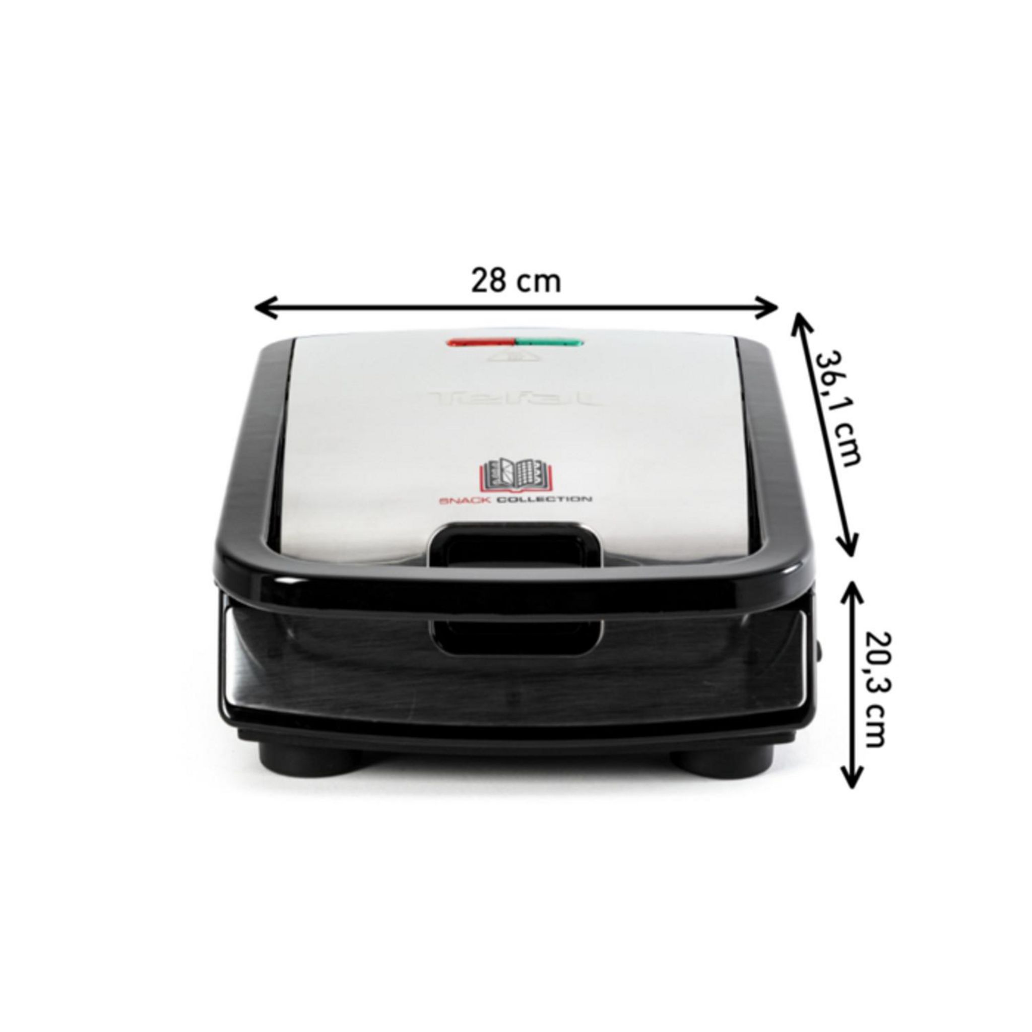 Voir la diapositive 5 : TEFAL Appareil à croque et gaufres SW852D12 - Noir