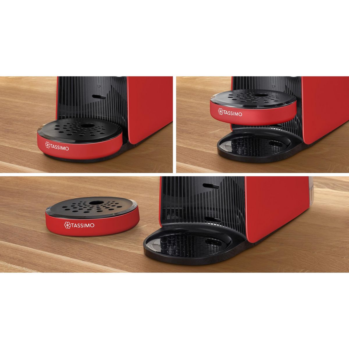 BOSCH Cafetière à dosette Tassimo 163E - Rouge