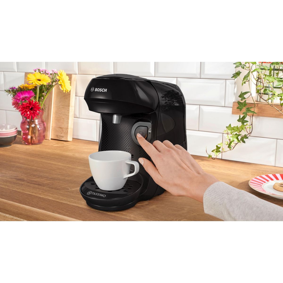 BOSCH Cafetière à dosette Tassimo 1202E - Noir
