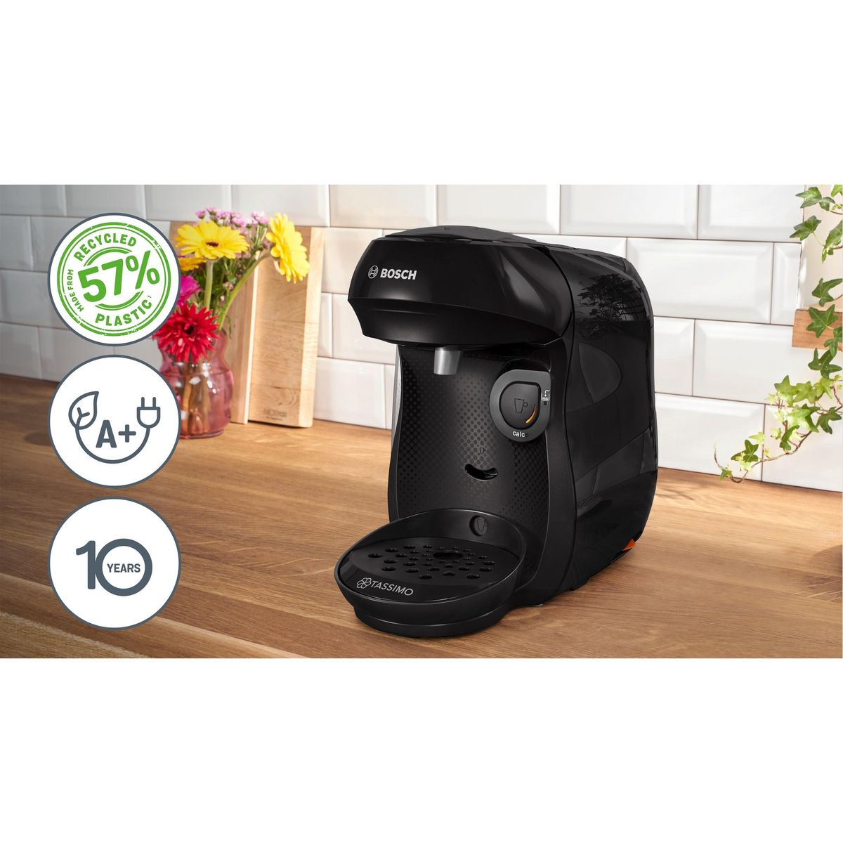 BOSCH Cafetière à dosette Tassimo 1202E - Noir
