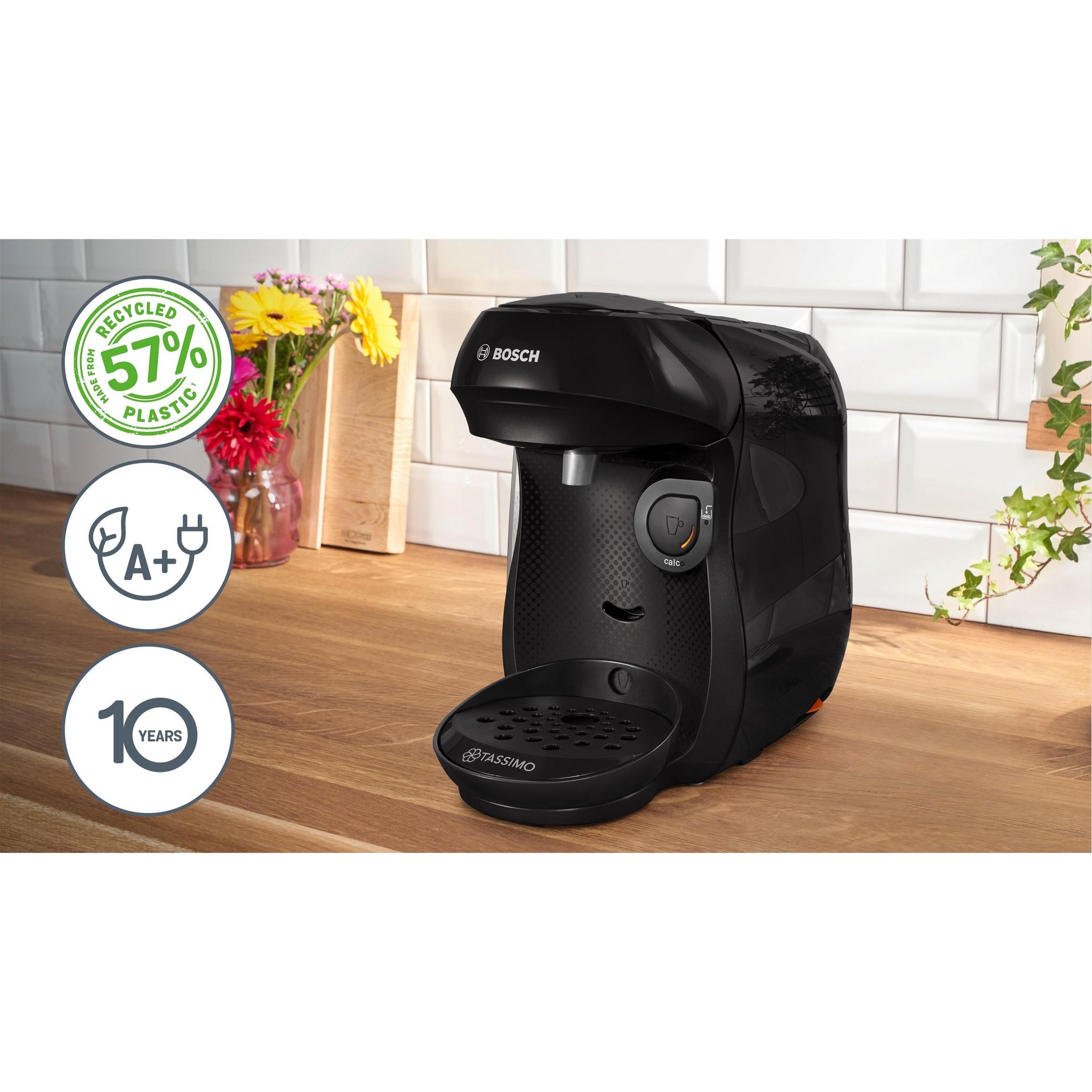 Voir la diapositive 4 : BOSCH Cafetière à dosette Tassimo 1202E - Noir