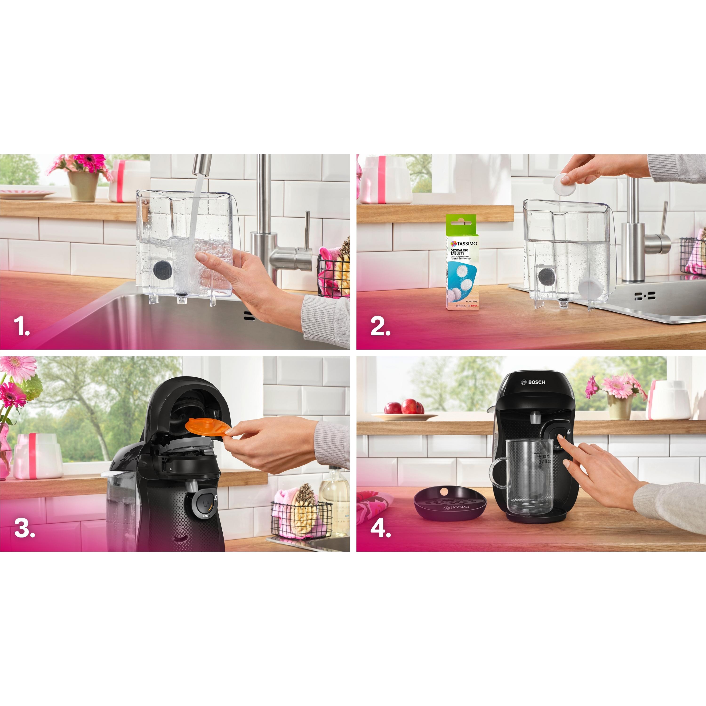 Voir la diapositive 8 : BOSCH Cafetière à dosette Tassimo 1202E - Noir