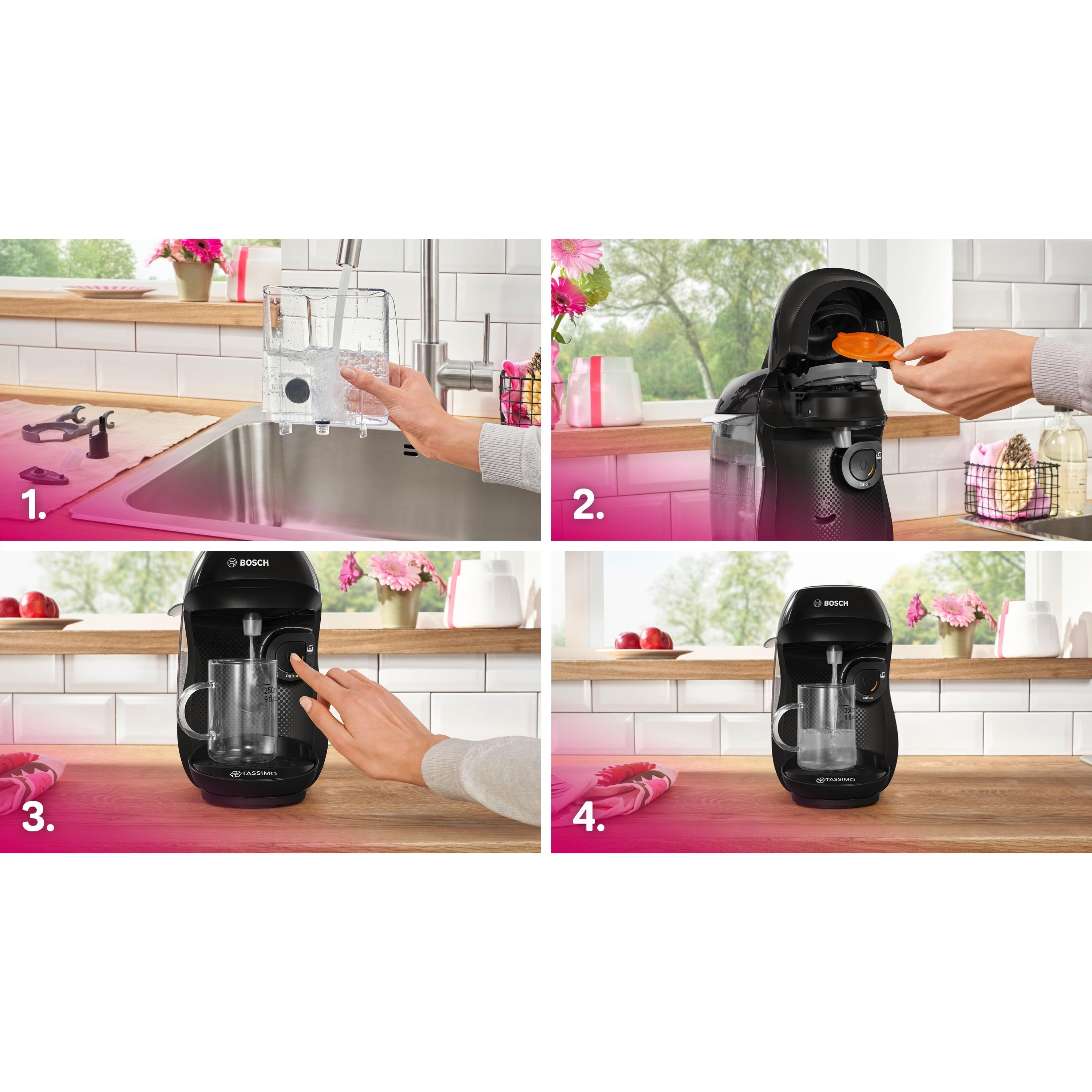 Voir la diapositive 9 : BOSCH Cafetière à dosette Tassimo 1202E - Noir