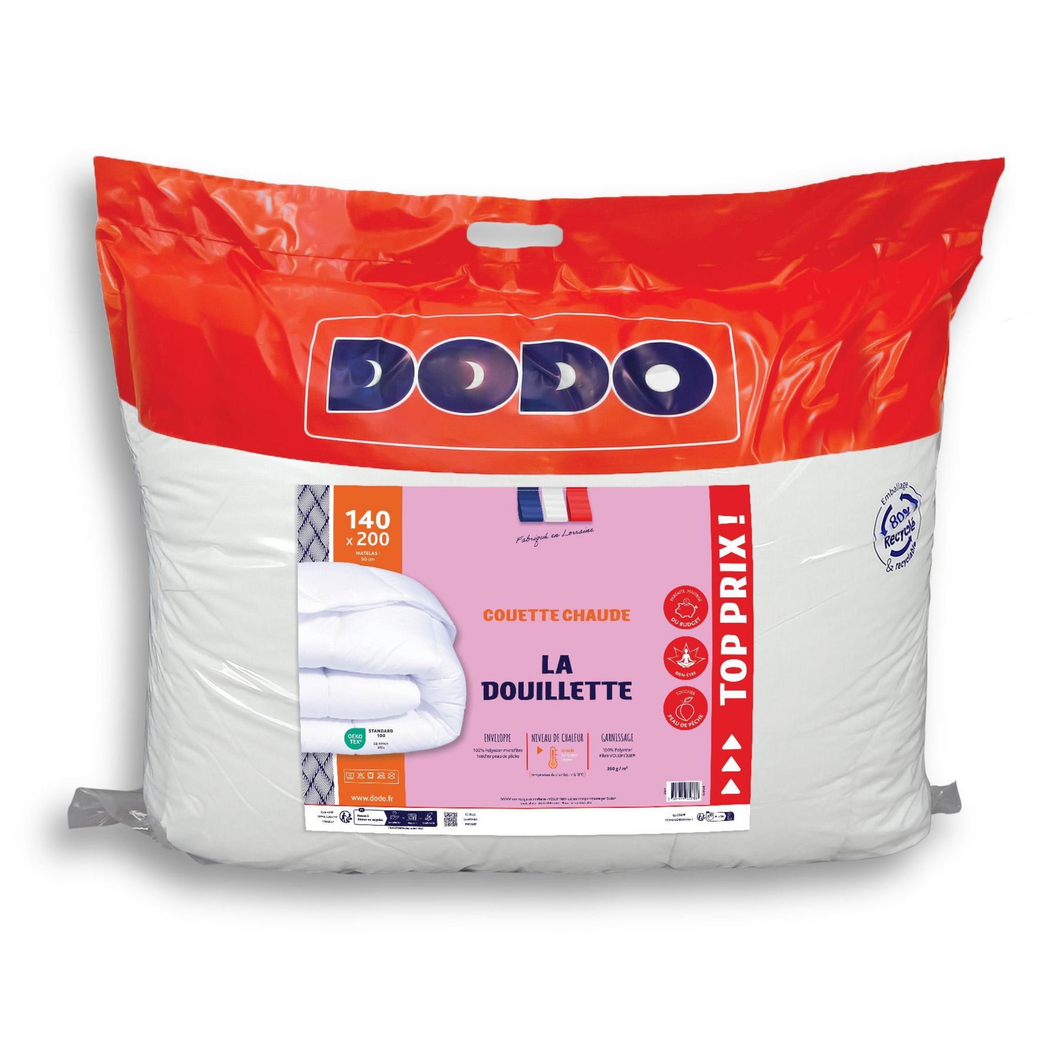 Voir la diapositive 2 : DODO Couette chaude 350 g/m²