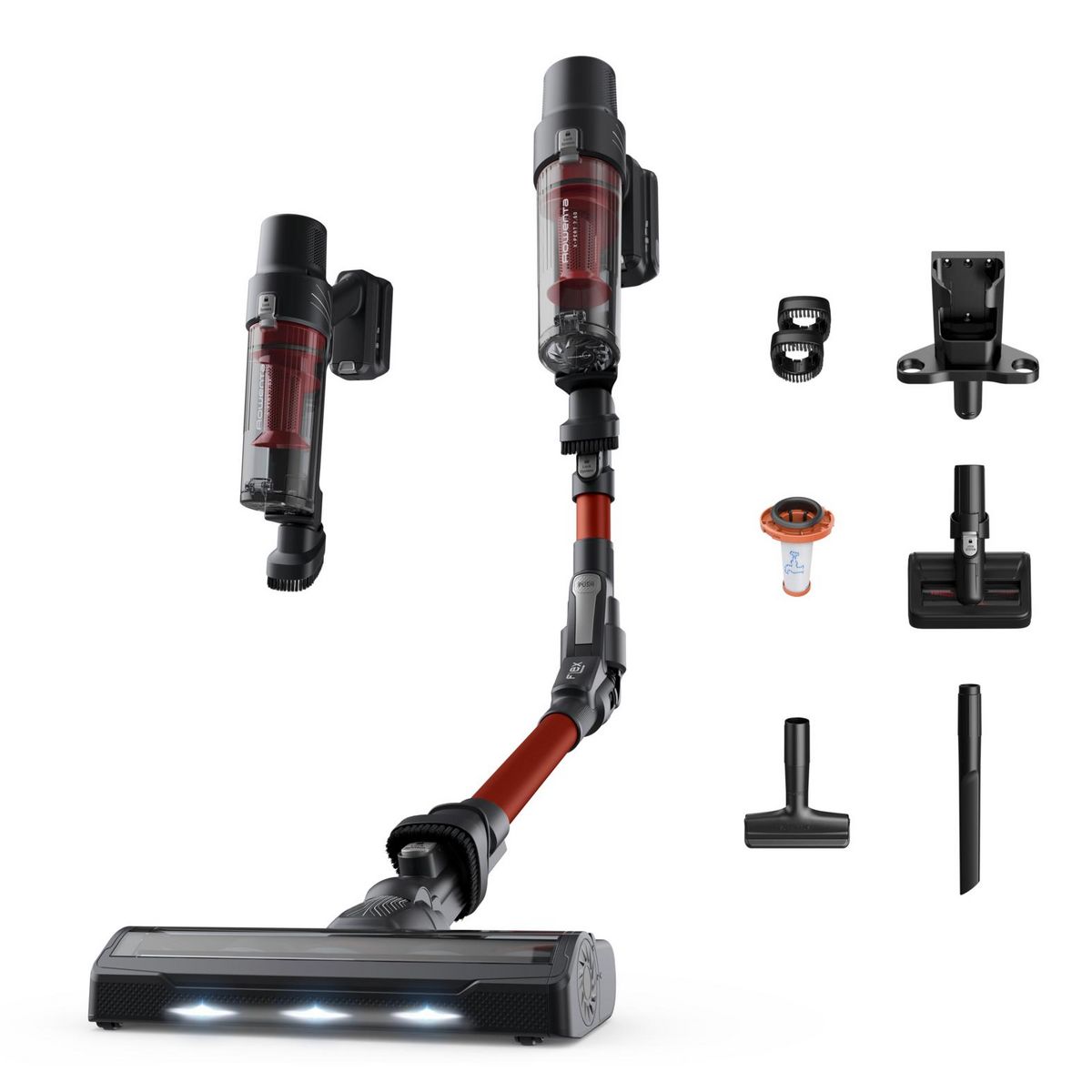 ROWENTA Aspirateur balai RH6A83WO - Rouge