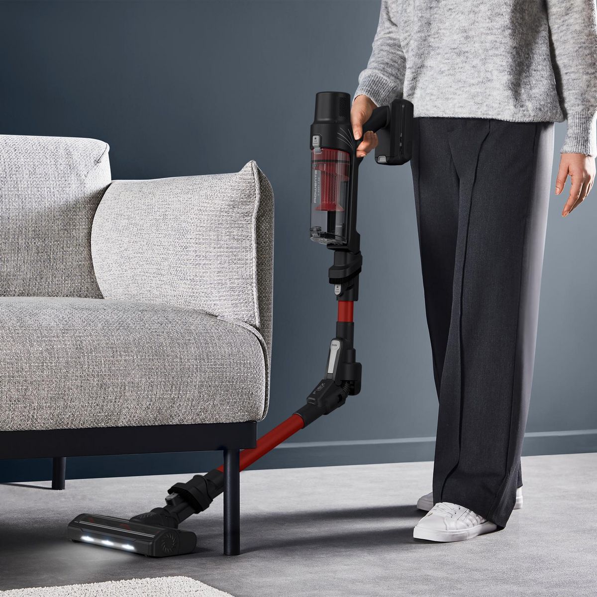 ROWENTA Aspirateur balai RH6A83WO - Rouge